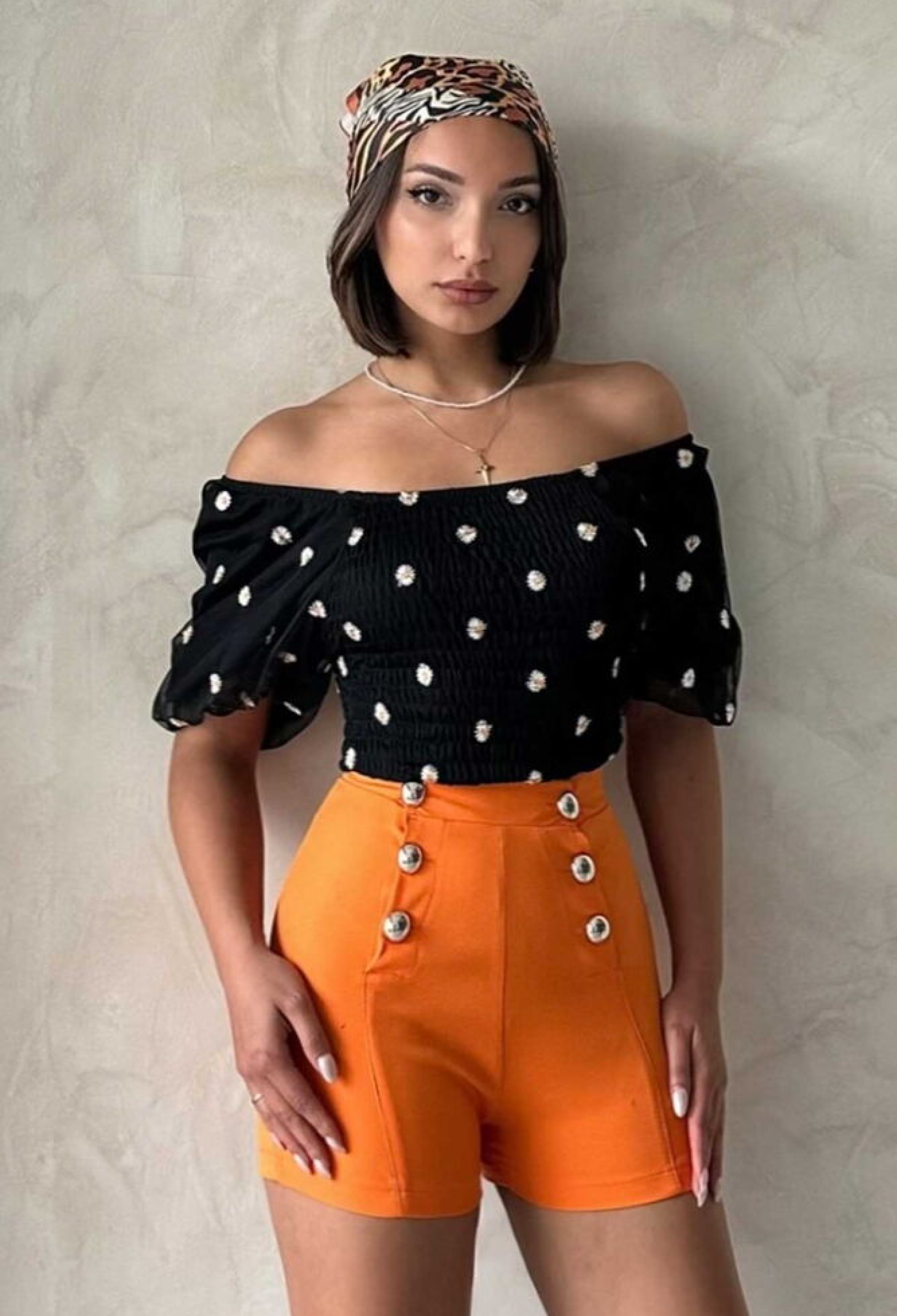 Gipe Detailed Patterned Chiffon Wholesale Blouse - Brand: Topshow - Women & Kids, Baby Clothes Wholesale - TheBS Women