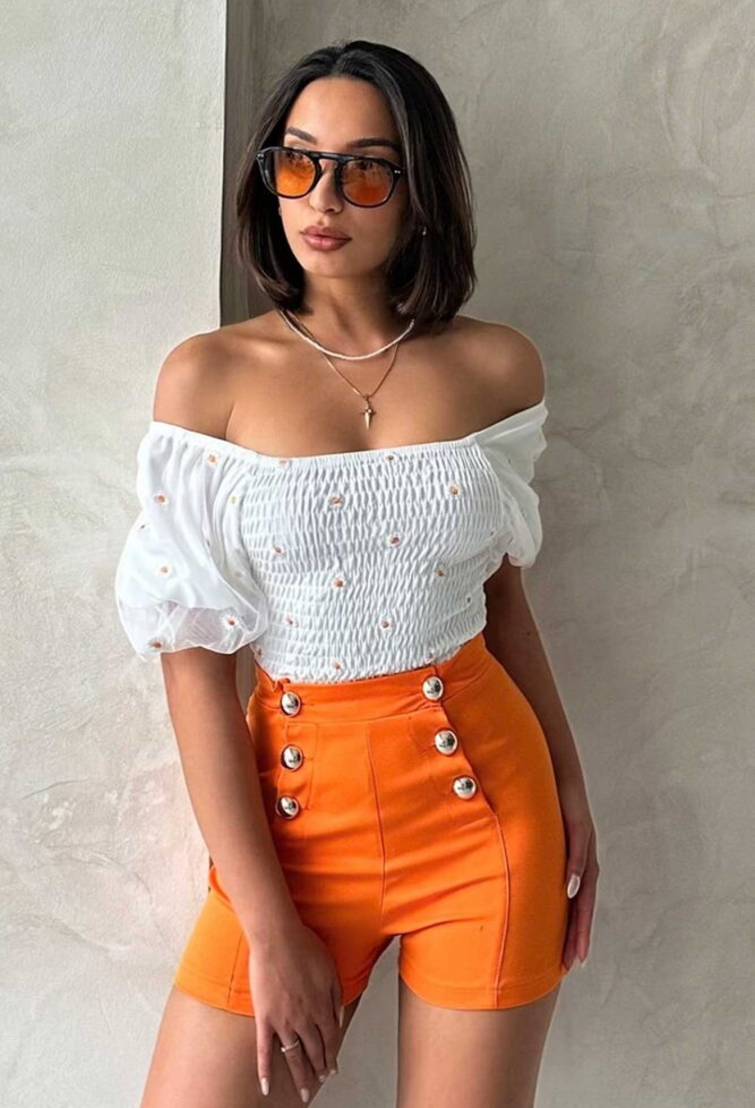 Gipe Detailed Patterned Chiffon Wholesale Blouse - Brand: Topshow - Women & Kids, Baby Clothes Wholesale - TheBS Women