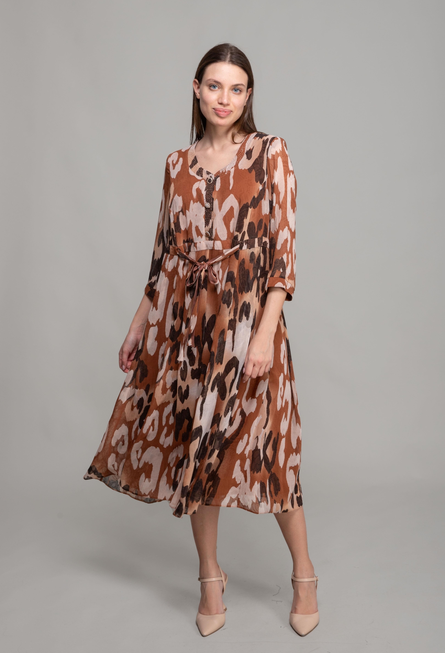 V Neck Yoryo Empirme Dress - Brand: GUMANIZE - Women & Kids, Baby Clothes Wholesale - TheBS Women