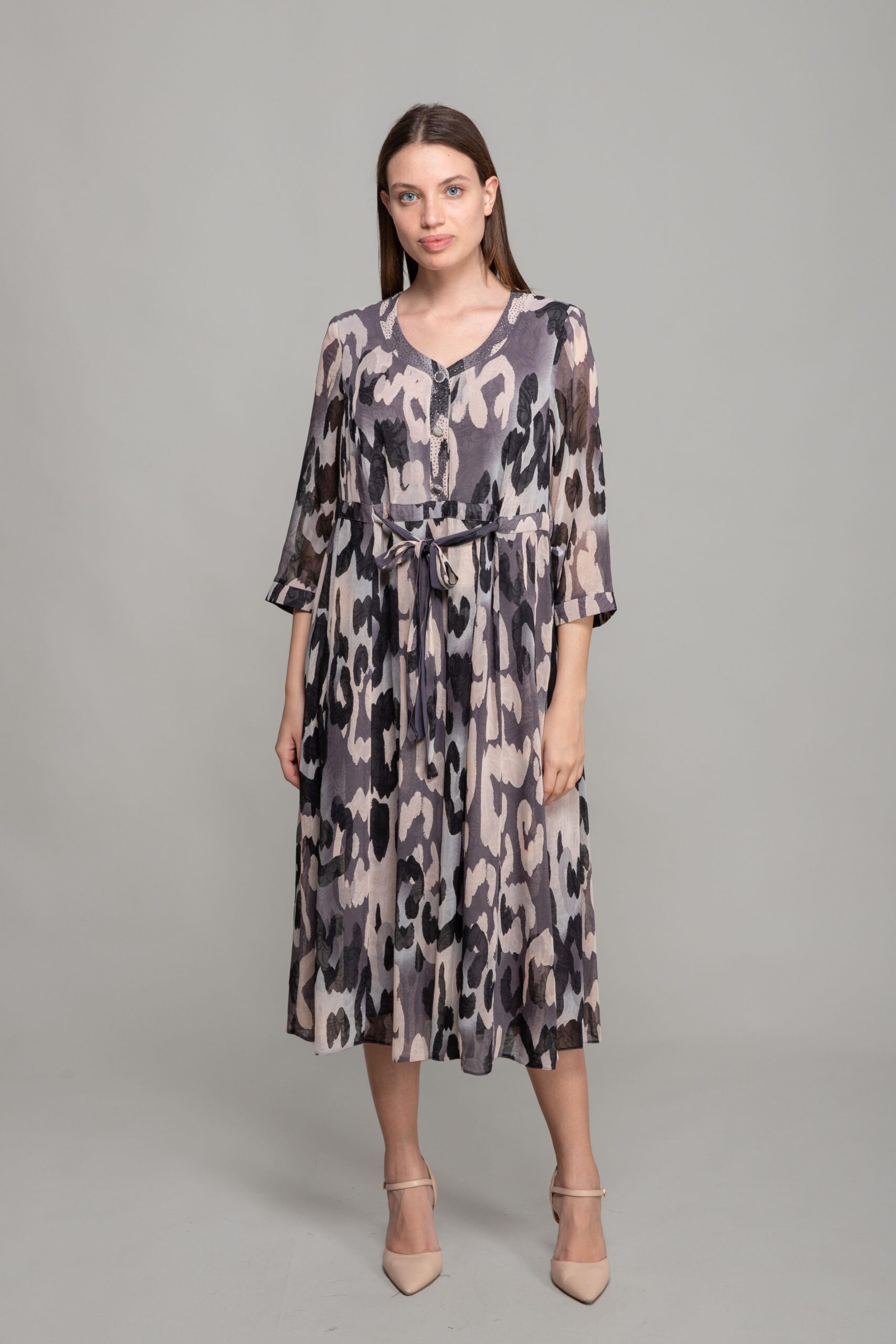 V Neck Yoryo Empirme Dress - Brand: GUMANIZE - Women & Kids, Baby Clothes Wholesale - TheBS Women V Neck Yoryo Empirme Dress - Brand: GUMANIZE - Women & Kids, Baby Clothes Wholesale - TheBS Women