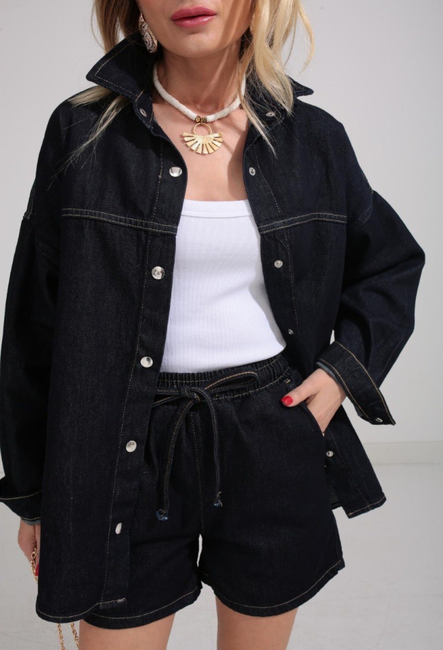 Oversize Suit Shorts - Brand: Cream Rouge - Women & Kids, Baby Clothes Wholesale - TheBS Women