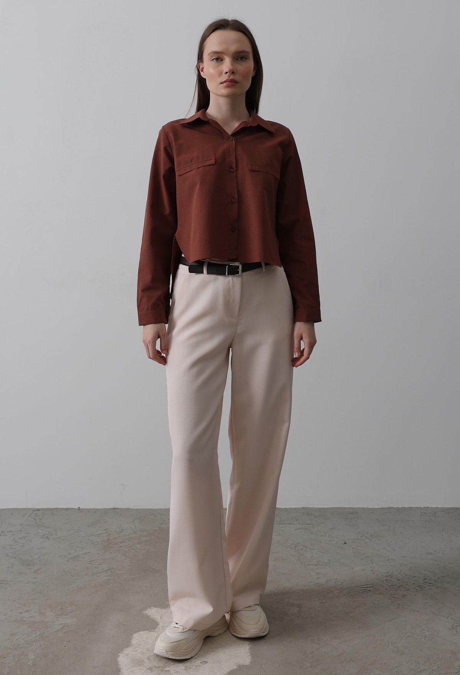 Belted Palazzo Pants - Powder - Brand: Reyon - Women & Kids, Baby Clothes Wholesale - TheBS Women