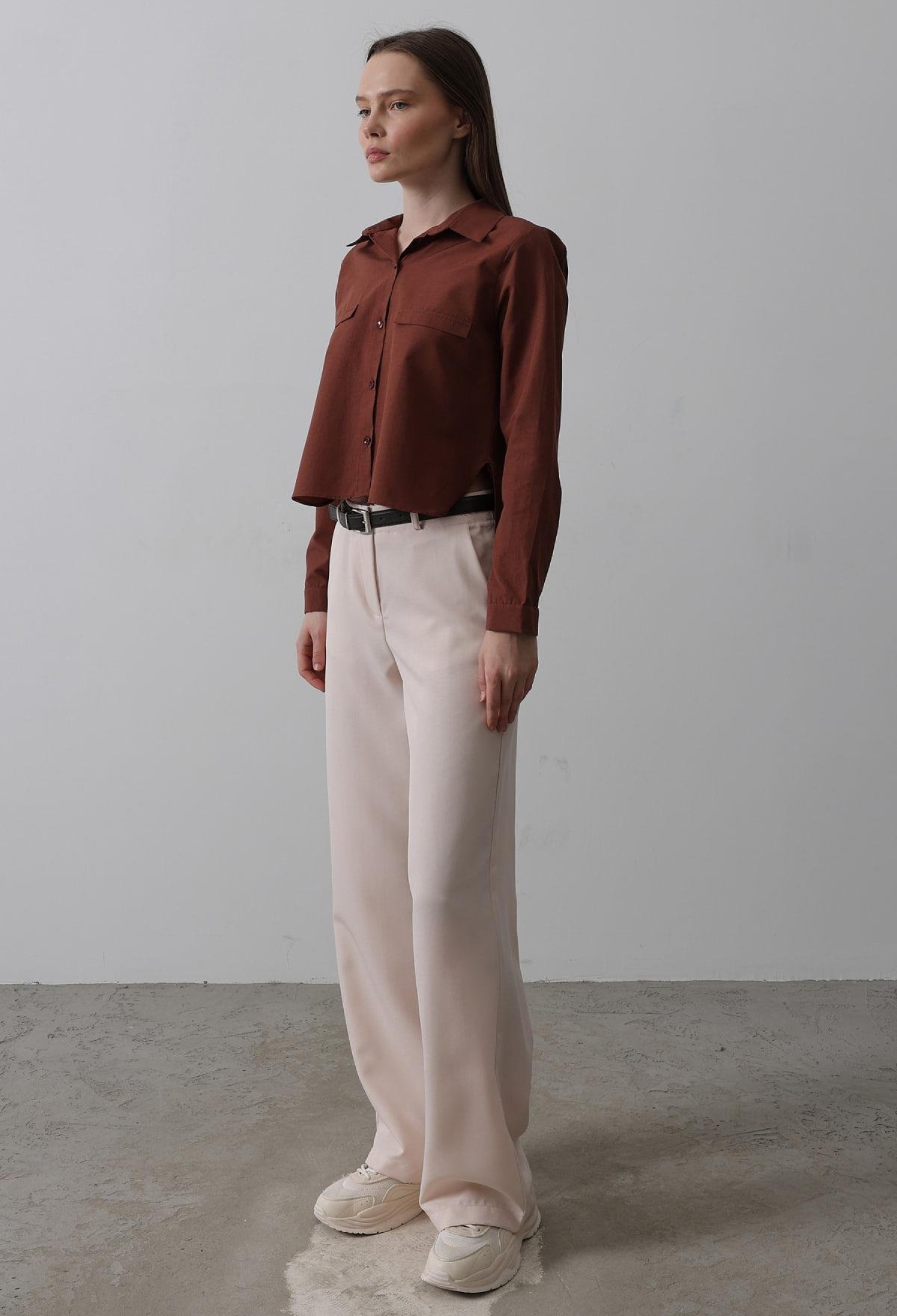 Belted Palazzo Pants - Powder - Brand: Reyon - Women & Kids, Baby Clothes Wholesale - TheBS Women