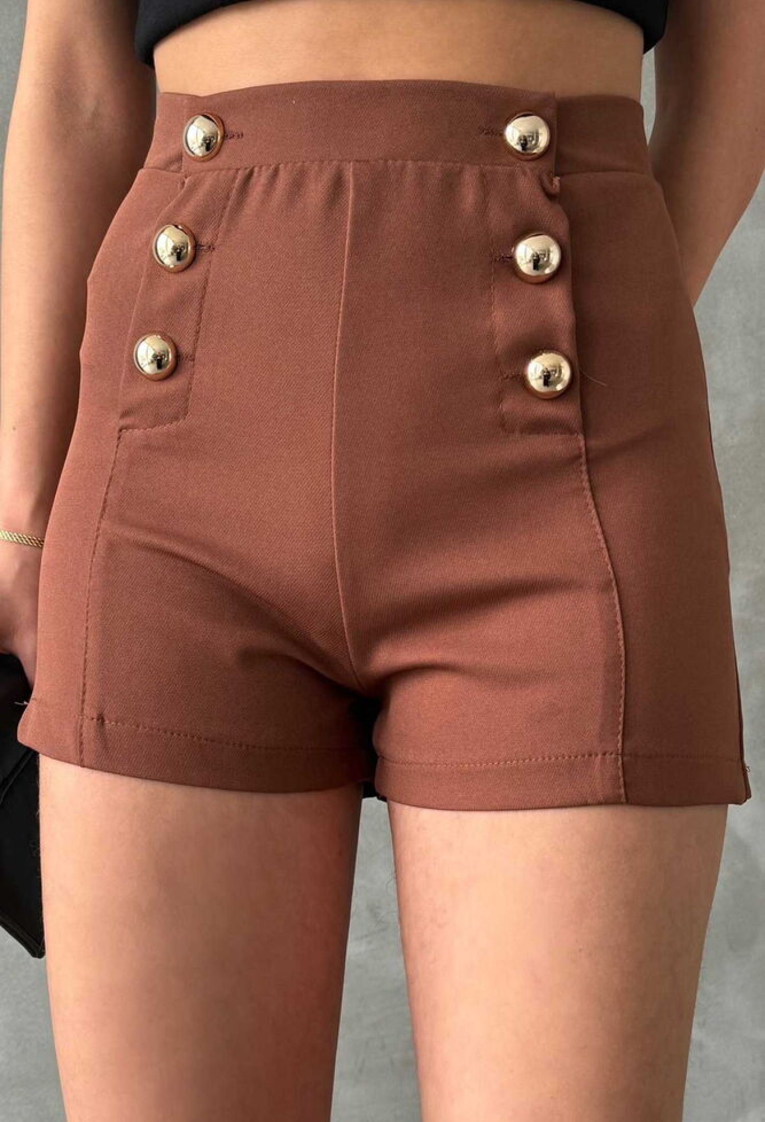 Ornamental Buttoned Shorts - Brand: Topshow - Women & Kids, Baby Clothes Wholesale - TheBS Women
