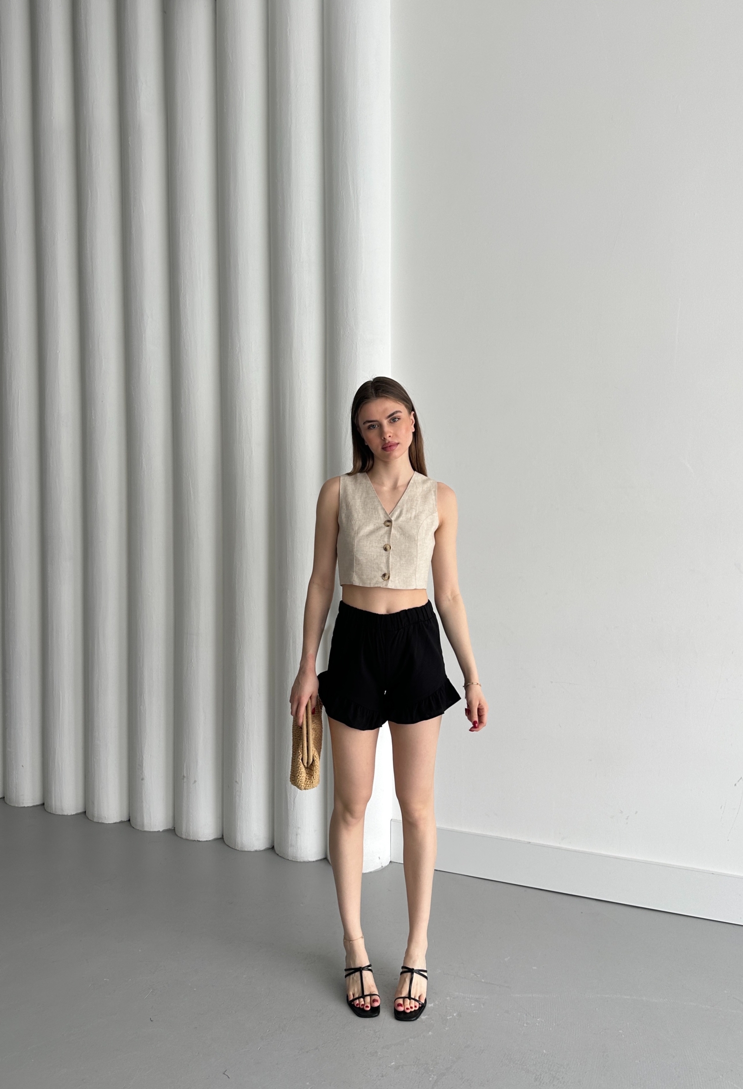 Pleated Shorts - Brand: My Fashion - Women & Kids, Baby Clothes Wholesale - TheBS Women