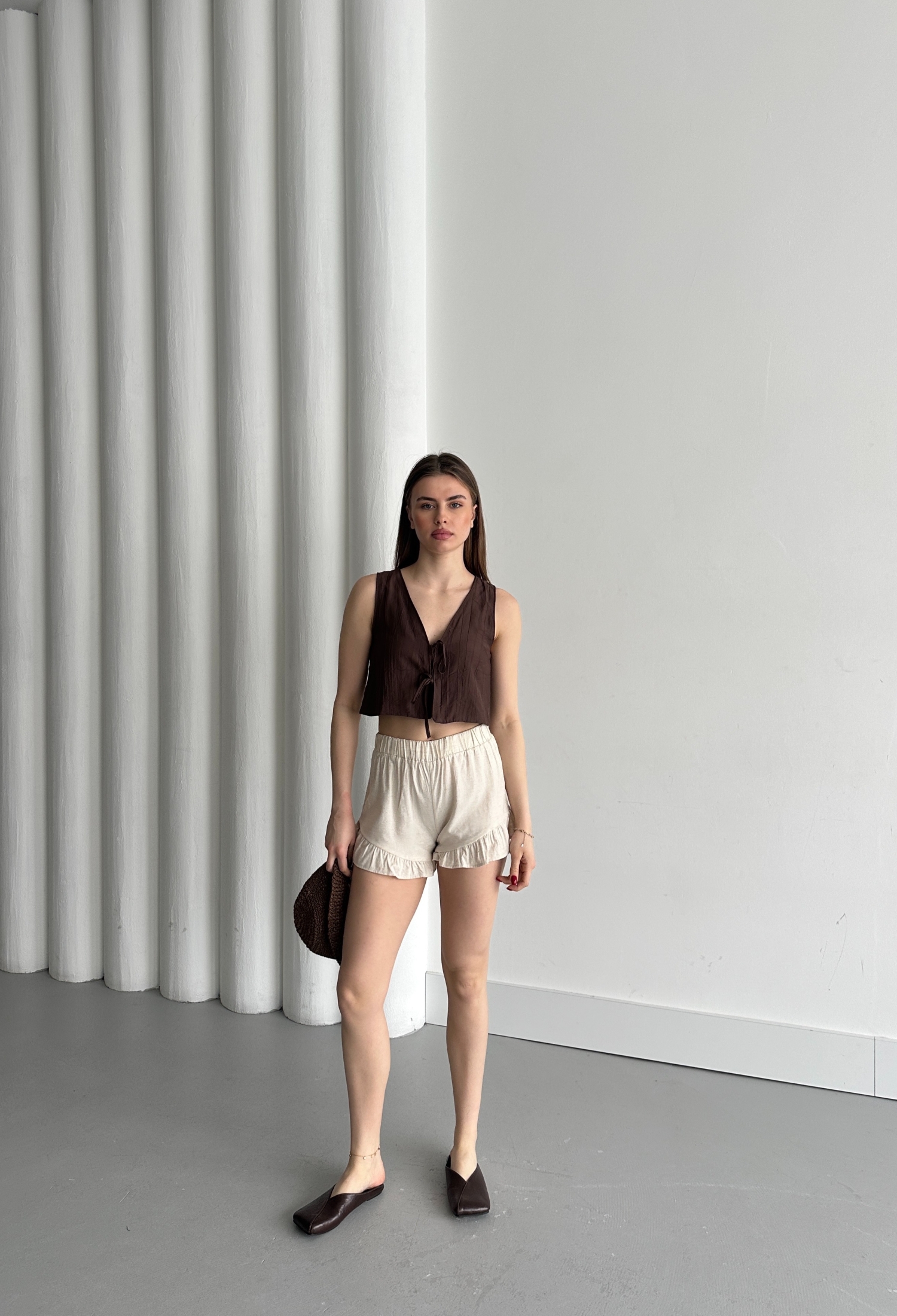 Pleated Shorts - Brand: My Fashion - Women & Kids, Baby Clothes Wholesale - TheBS Women