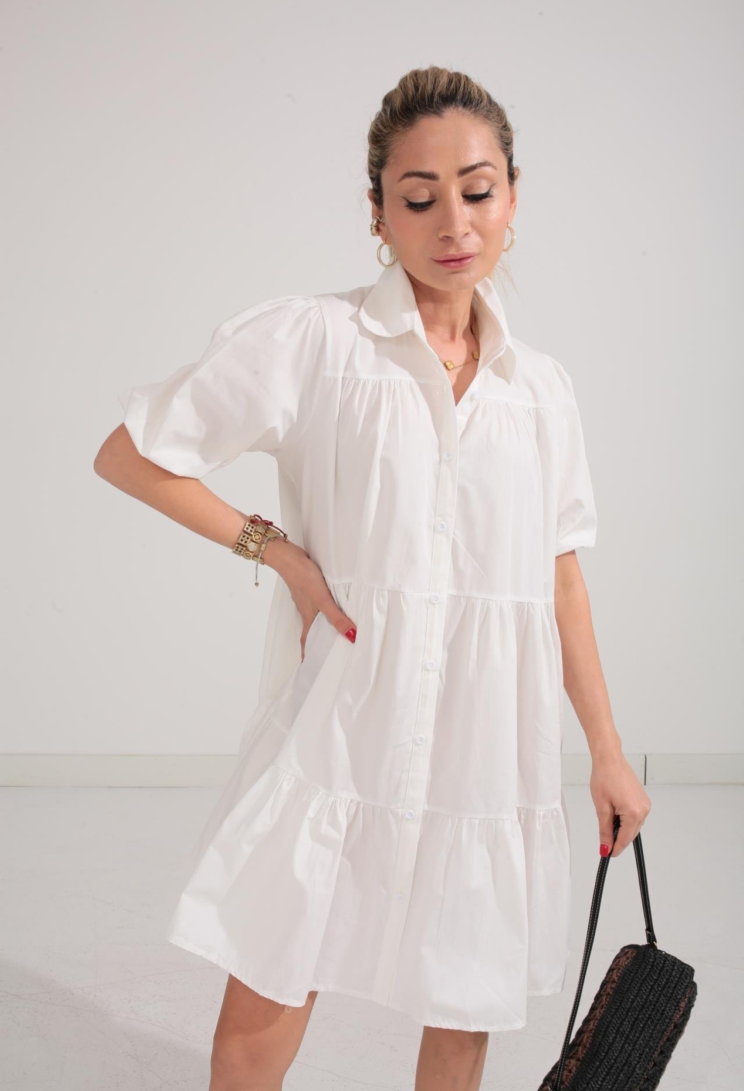 Layered Shirt Dress - Brand: Cream Rouge - Women & Kids, Baby Clothes Wholesale - TheBS Women