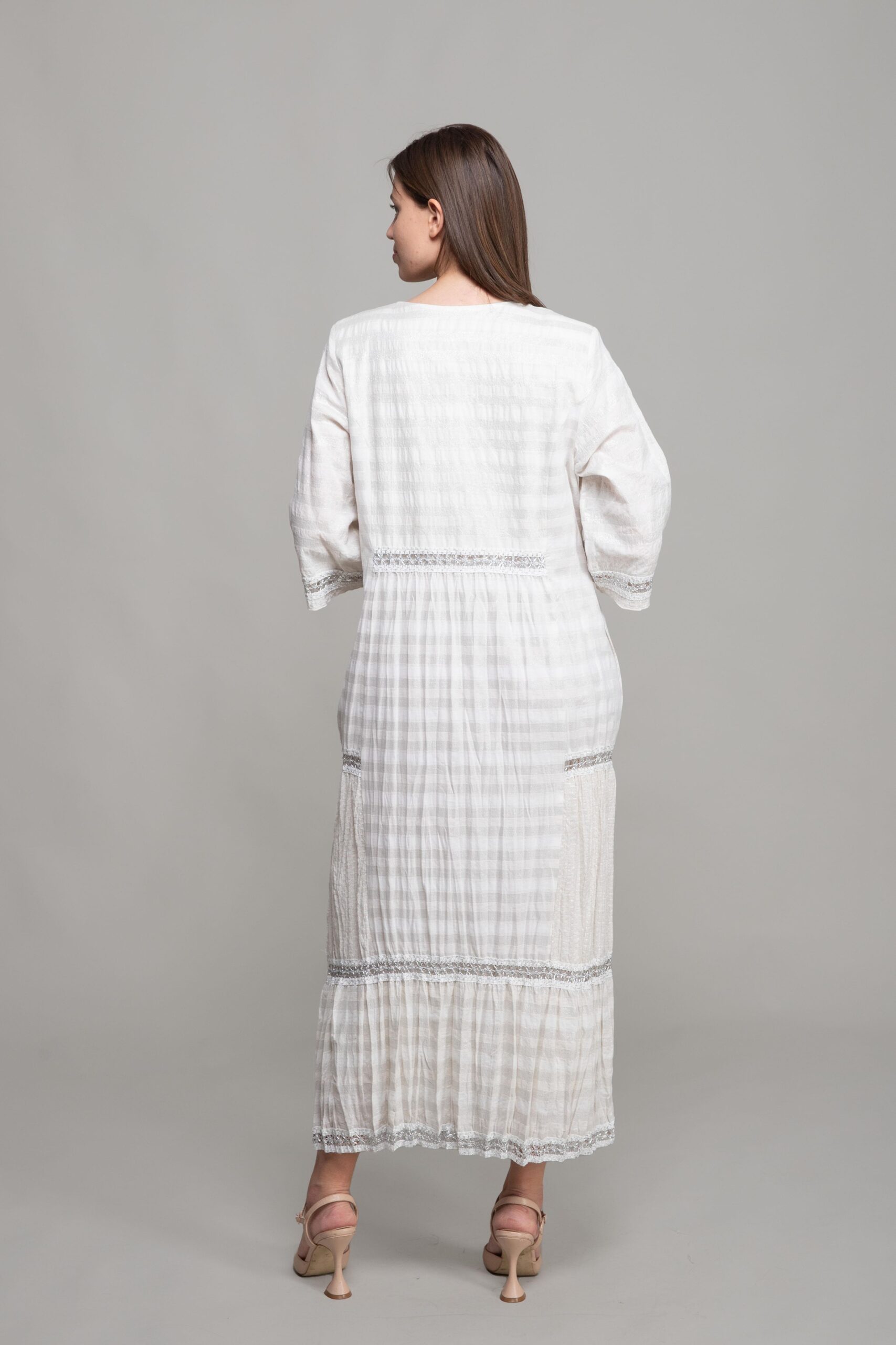 Round Neck Voile Dress - Brand: GUMANIZE - Women & Kids, Baby Clothes Wholesale - TheBS Women Round Neck Voile Dress - Brand: GUMANIZE - Women & Kids, Baby Clothes Wholesale - TheBS Women