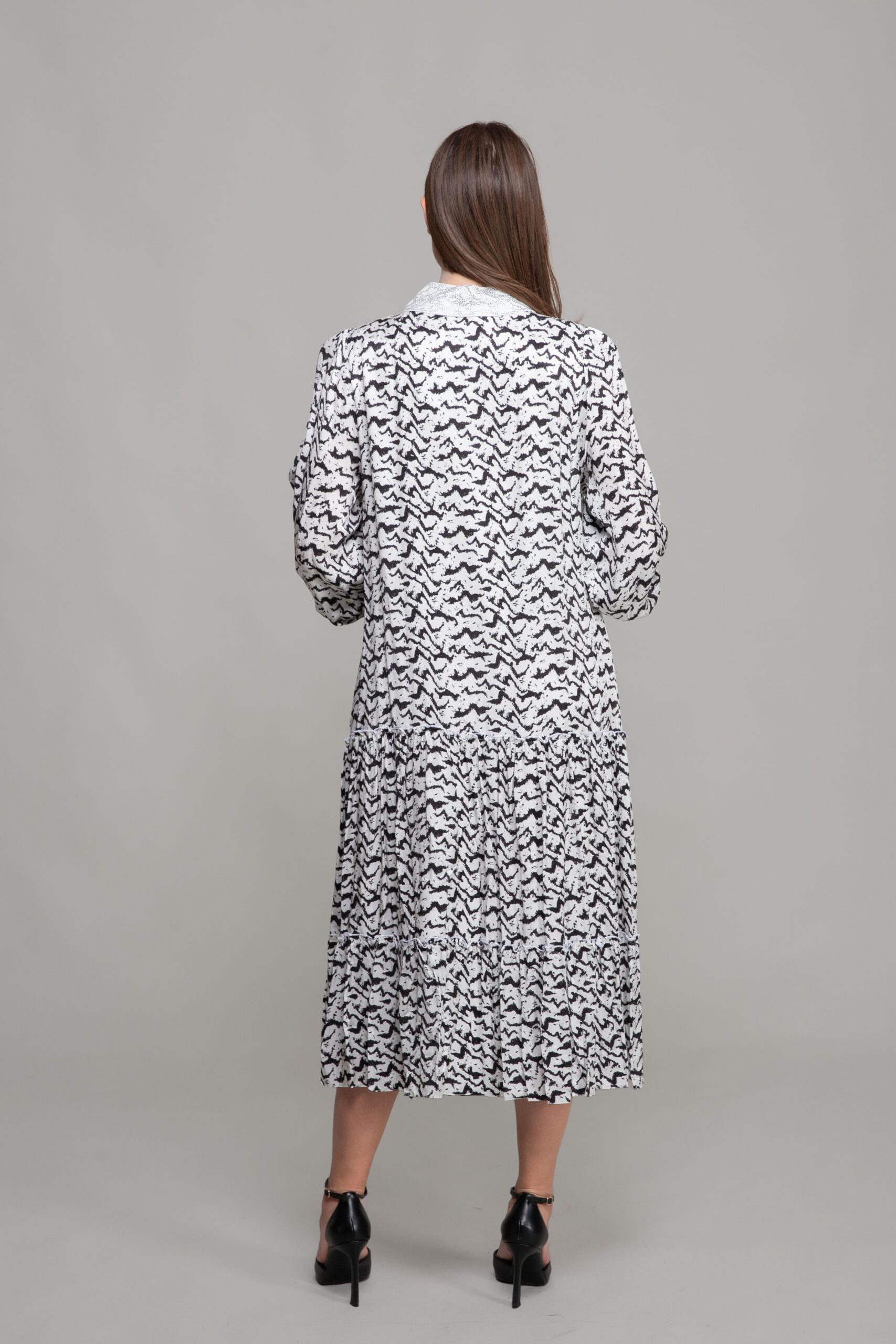 Shirt Collar Zipper Dress - Brand: GUMANIZE - Women & Kids, Baby Clothes Wholesale - TheBS Women Shirt Collar Zipper Dress - Brand: GUMANIZE - Women & Kids, Baby Clothes Wholesale - TheBS Women