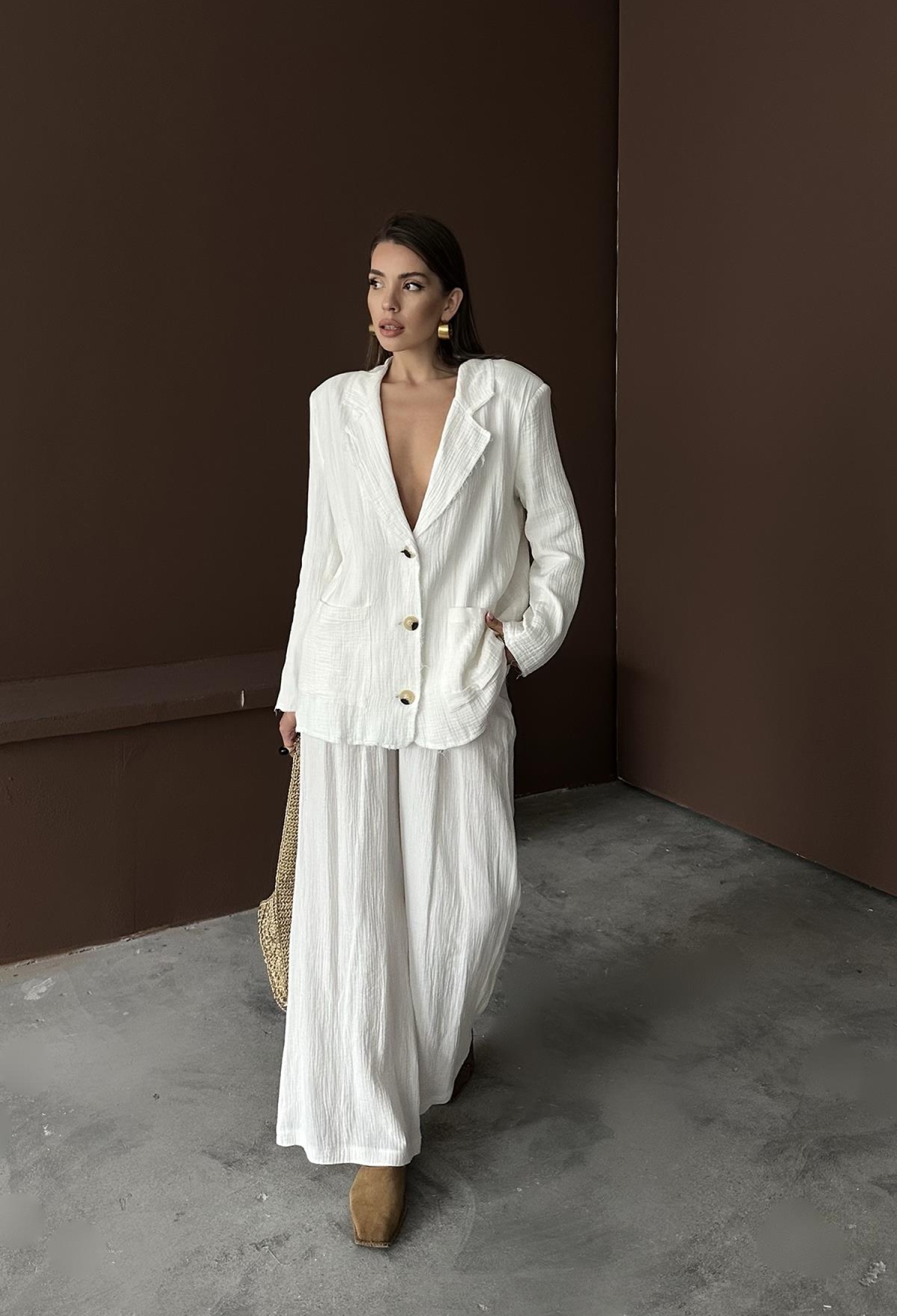 WholesaleOversize Mueslin Suit - Brand: Elisa - Women & Kids, Baby Clothes Wholesale - TheBS Women