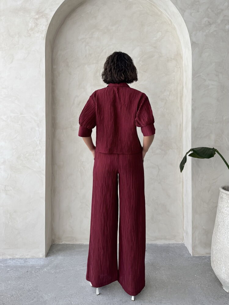 Pleise Wholesale Pants – Burgundy