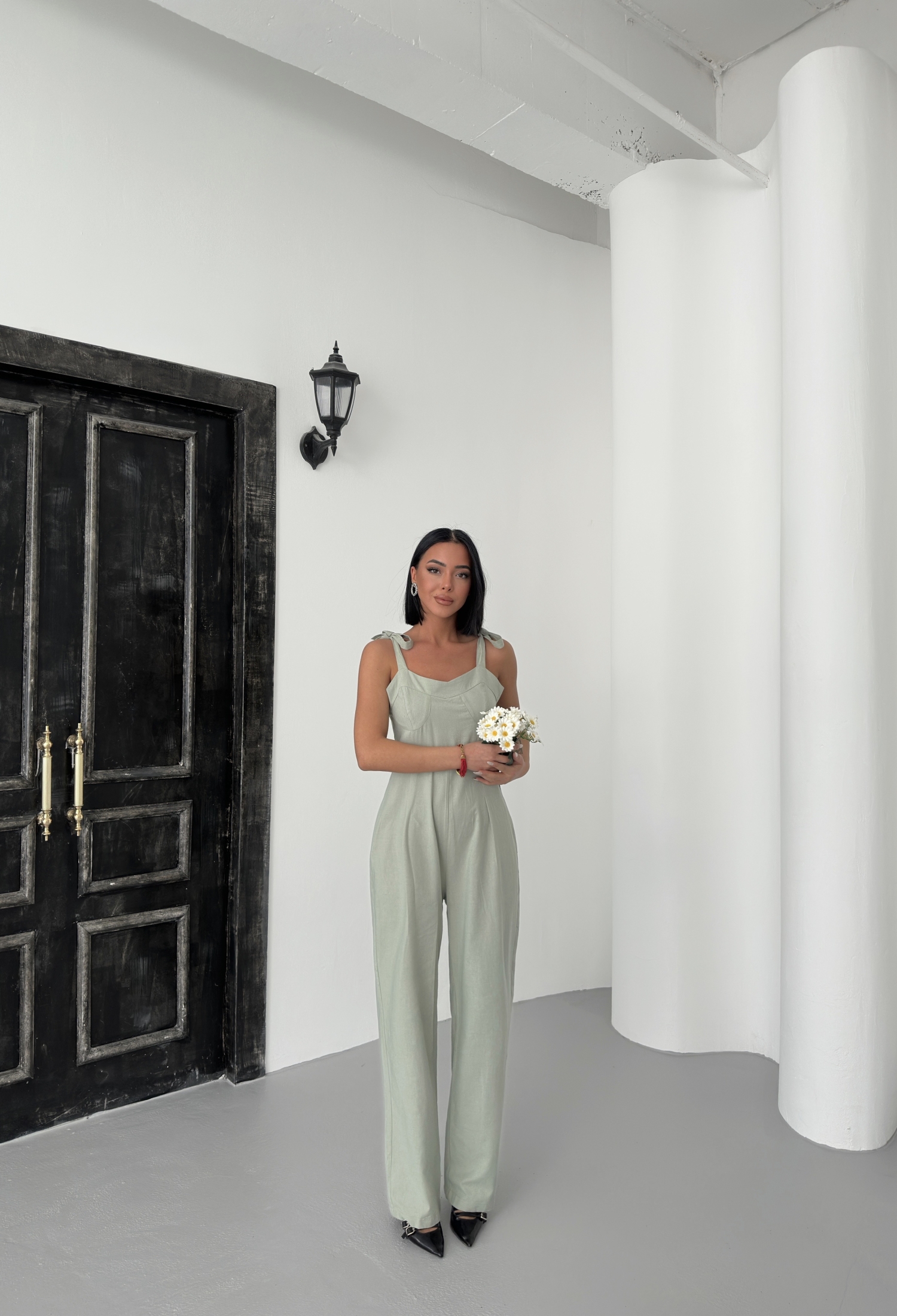 Linen Jumpsuit - Brand: My Fashion - Women & Kids, Baby Clothes Wholesale - TheBS Women