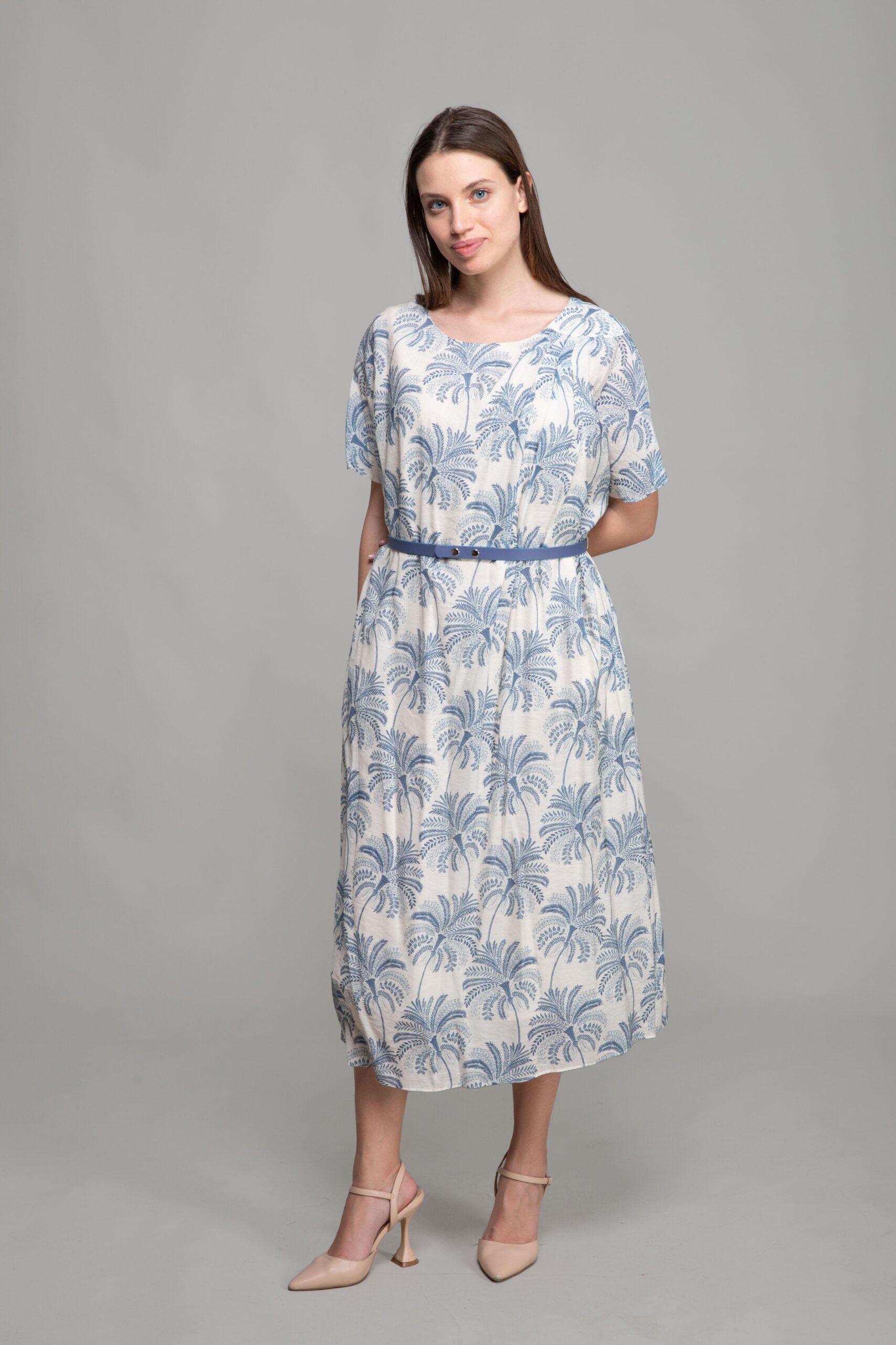 Round Neck Chiffon Dress - Brand: GUMANIZE - Women & Kids, Baby Clothes Wholesale - TheBS Women Round Neck Chiffon Dress - Brand: GUMANIZE - Women & Kids, Baby Clothes Wholesale - TheBS Women