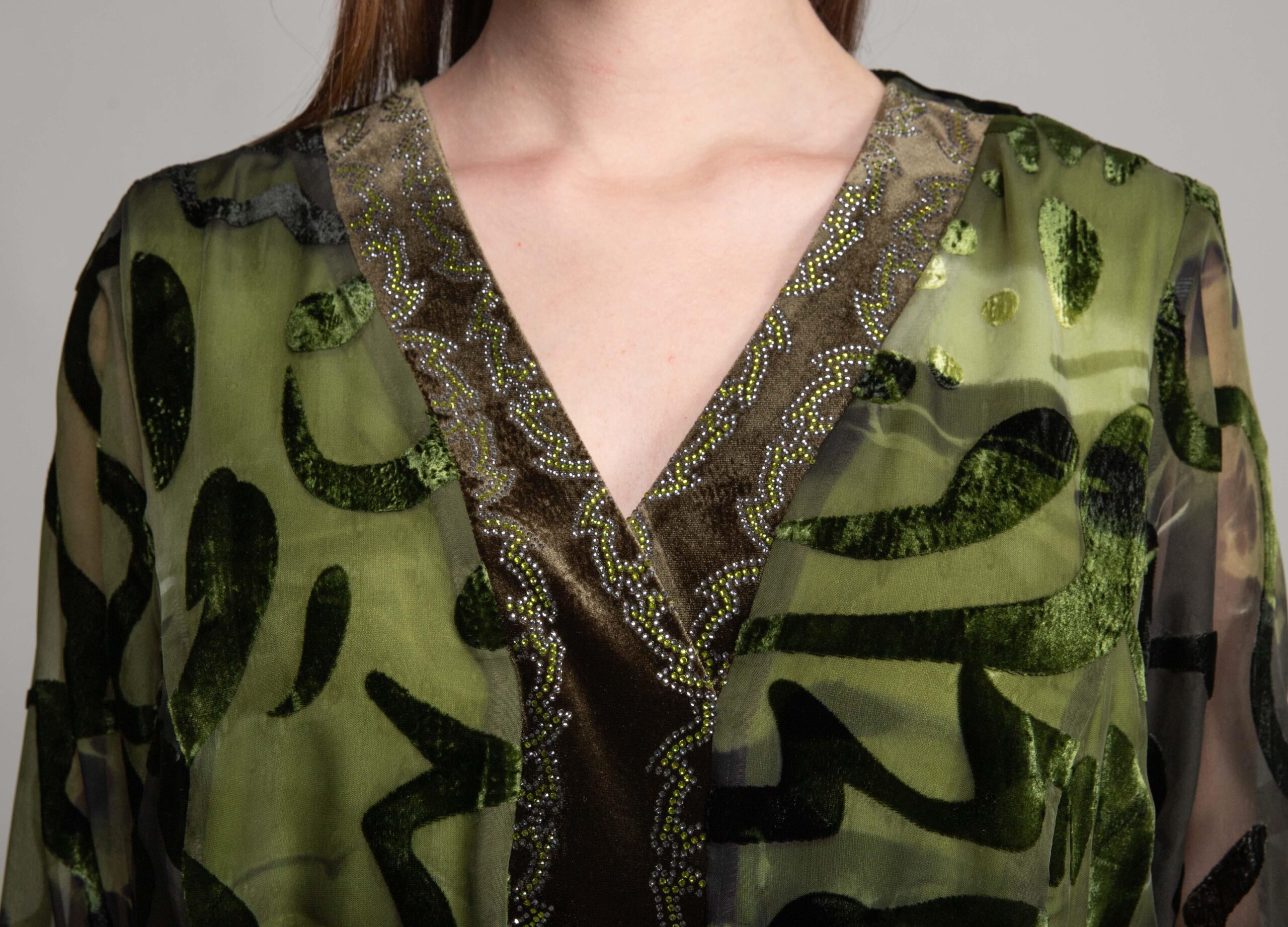 V Neck Burn Velvet Dress - Brand: GUMANIZE - Women & Kids, Baby Clothes Wholesale - TheBS Women V Neck Burn Velvet Dress - Brand: GUMANIZE - Women & Kids, Baby Clothes Wholesale - TheBS Women