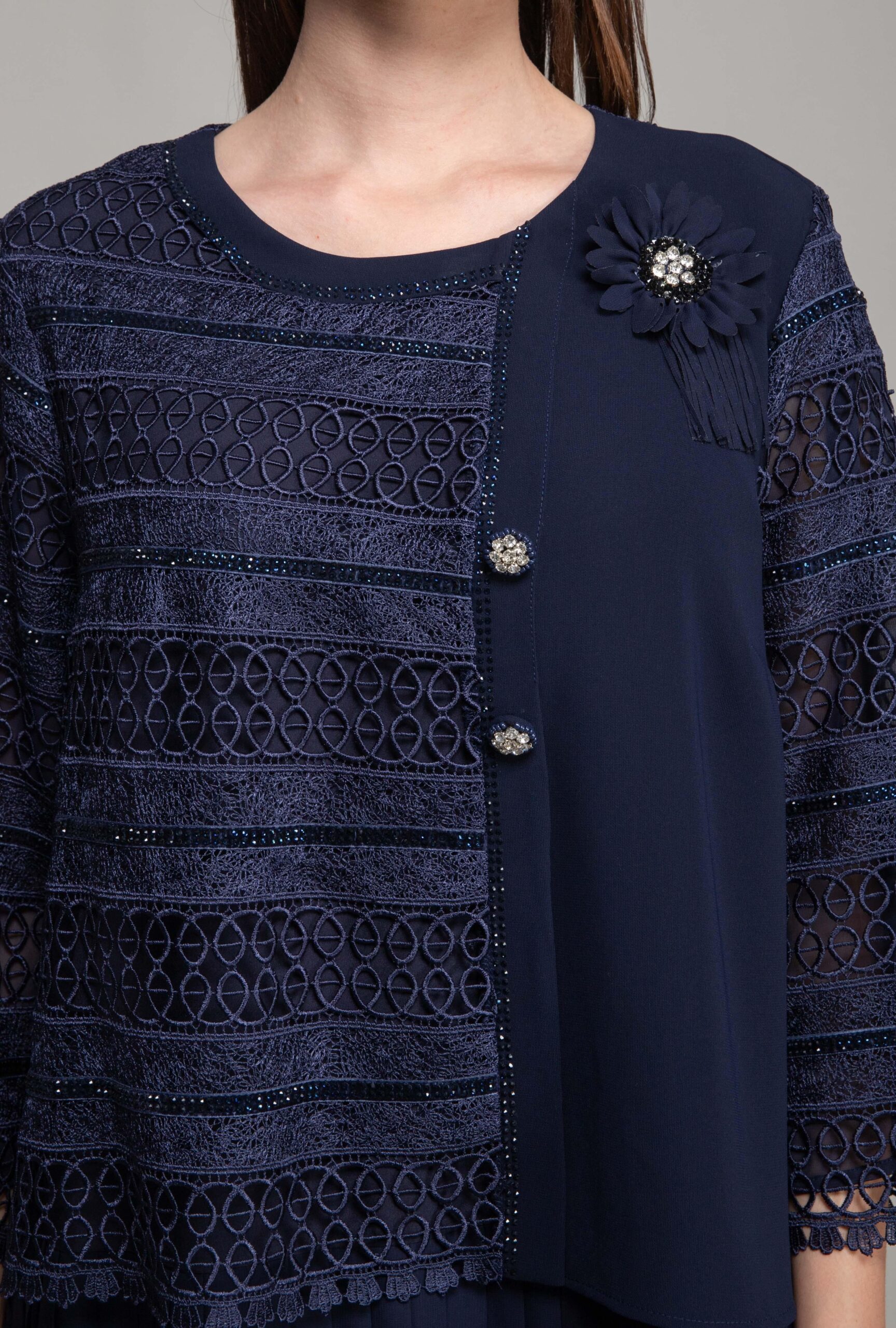 Round Neck Ruffle Dress - Brand: GUMANIZE - Women & Kids, Baby Clothes Wholesale - TheBS Women Round Neck Ruffle Dress - Brand: GUMANIZE - Women & Kids, Baby Clothes Wholesale - TheBS Women