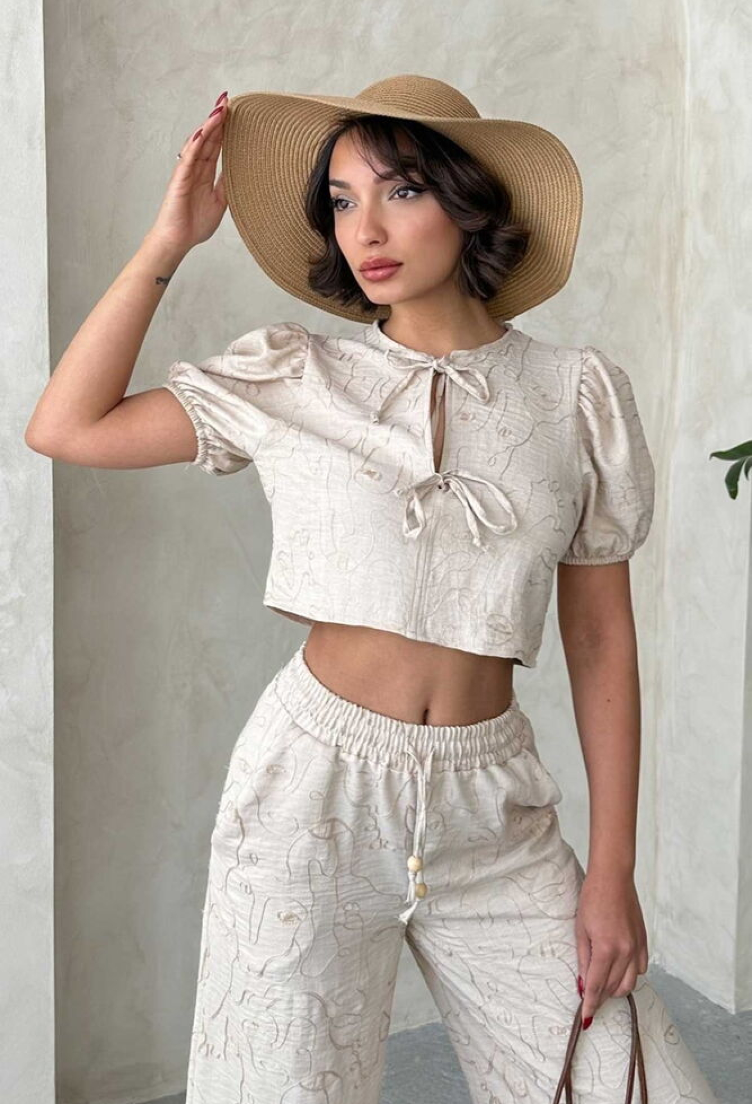 Embroidered Front Tie Blouse - Brand: Topshow - Women & Kids, Baby Clothes Wholesale - TheBS Women