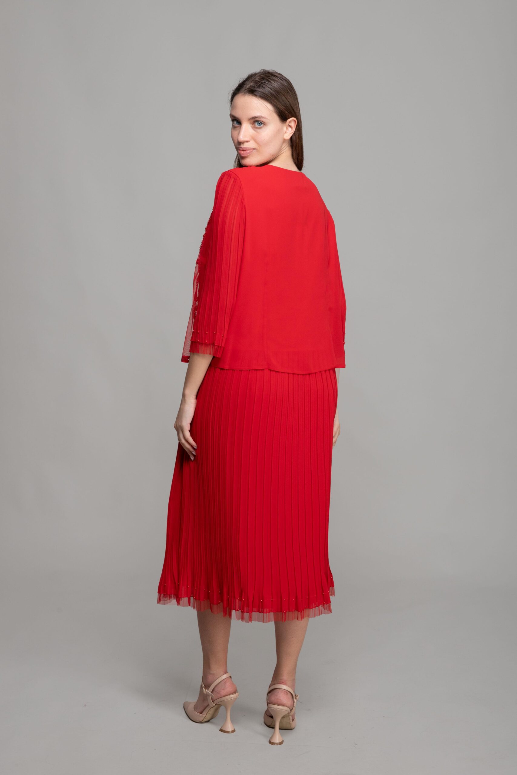 Round Neck Dress + Tulle Blouse - Brand: GUMANIZE - Women & Kids, Baby Clothes Wholesale - TheBS Women Round Neck Dress + Tulle Blouse - Brand: GUMANIZE - Women & Kids, Baby Clothes Wholesale - TheBS Women