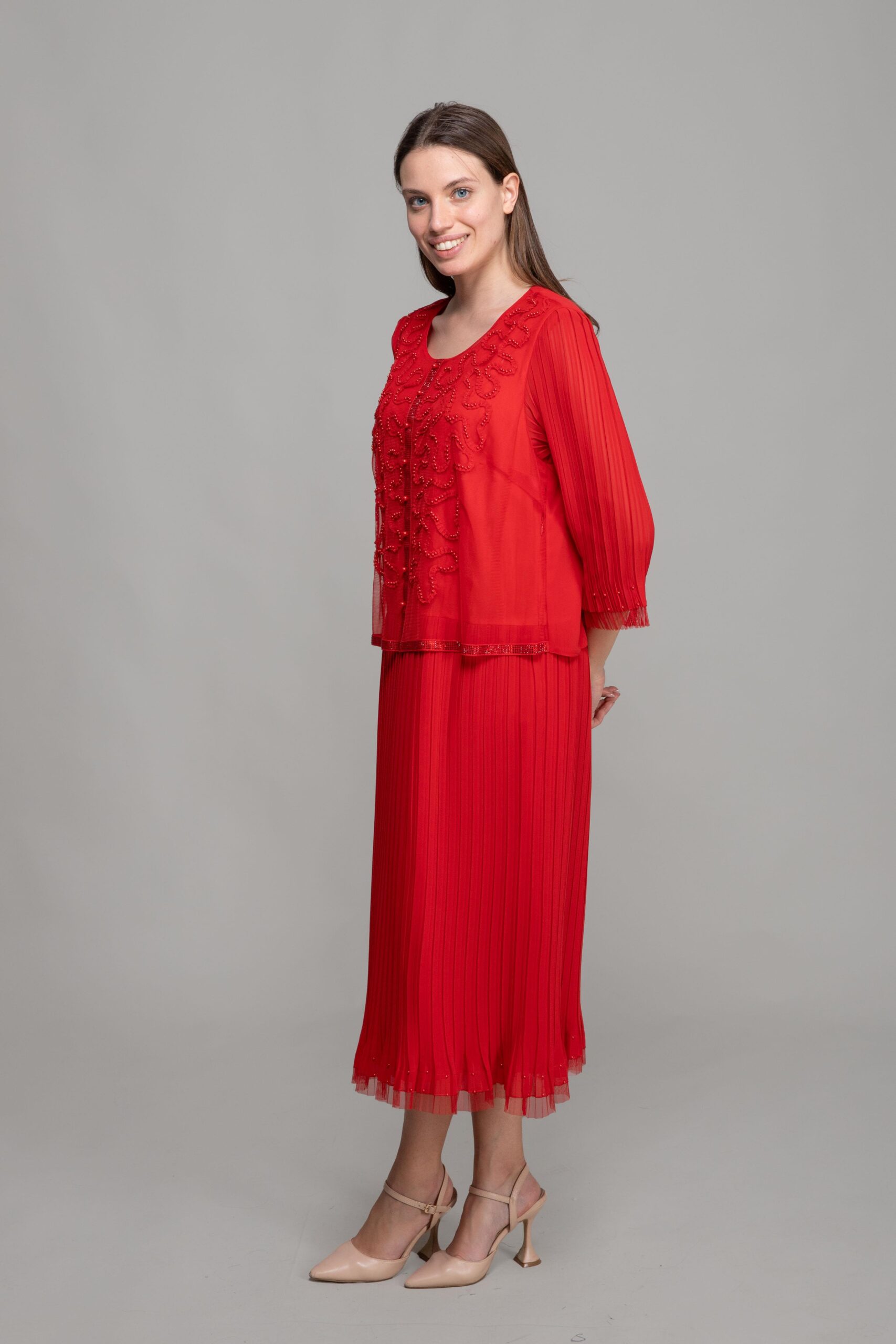 Round Neck Dress + Tulle Blouse - Brand: GUMANIZE - Women & Kids, Baby Clothes Wholesale - TheBS Women Round Neck Dress + Tulle Blouse - Brand: GUMANIZE - Women & Kids, Baby Clothes Wholesale - TheBS Women