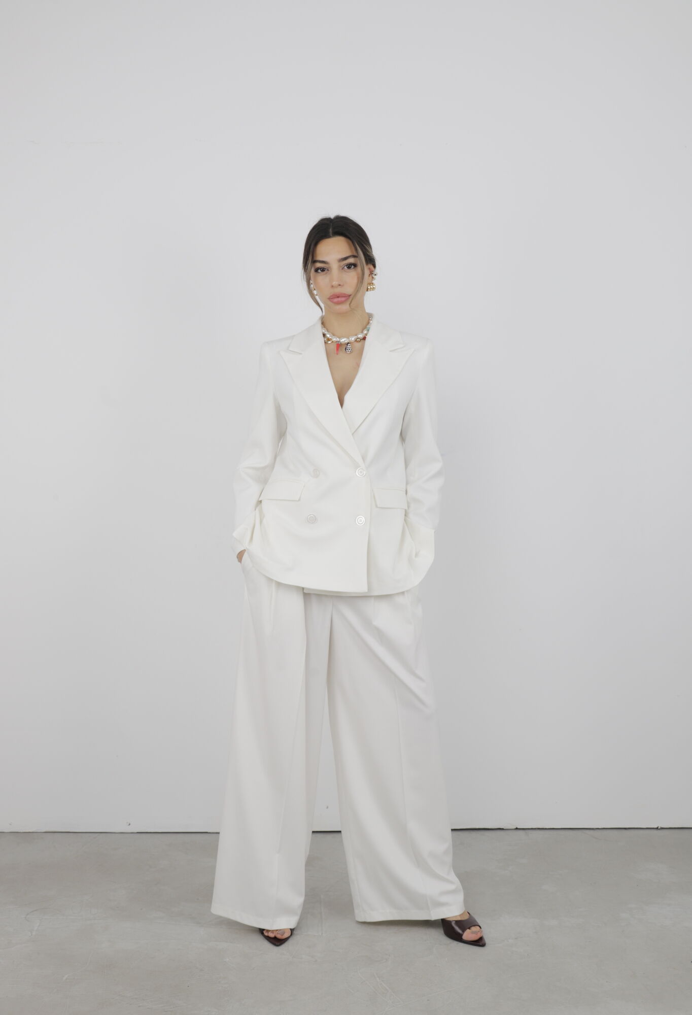 Trousers Pleated Slaze - Brand: Cream Rouge - Women & Kids, Baby Clothes Wholesale - TheBS Women