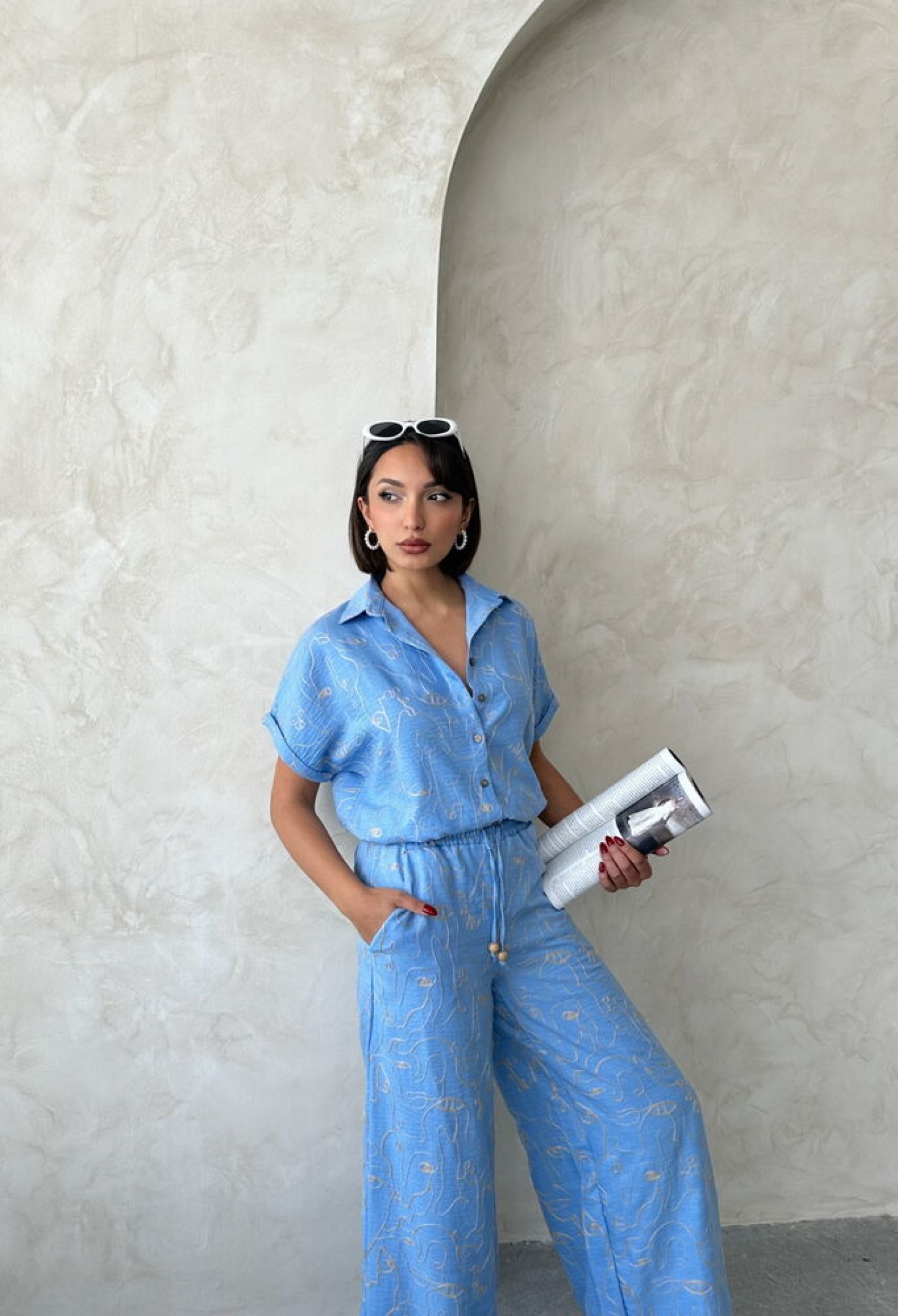 Embroidered Shirt - Light - Brand: Topshow - Women & Kids, Baby Clothes Wholesale - TheBS Women