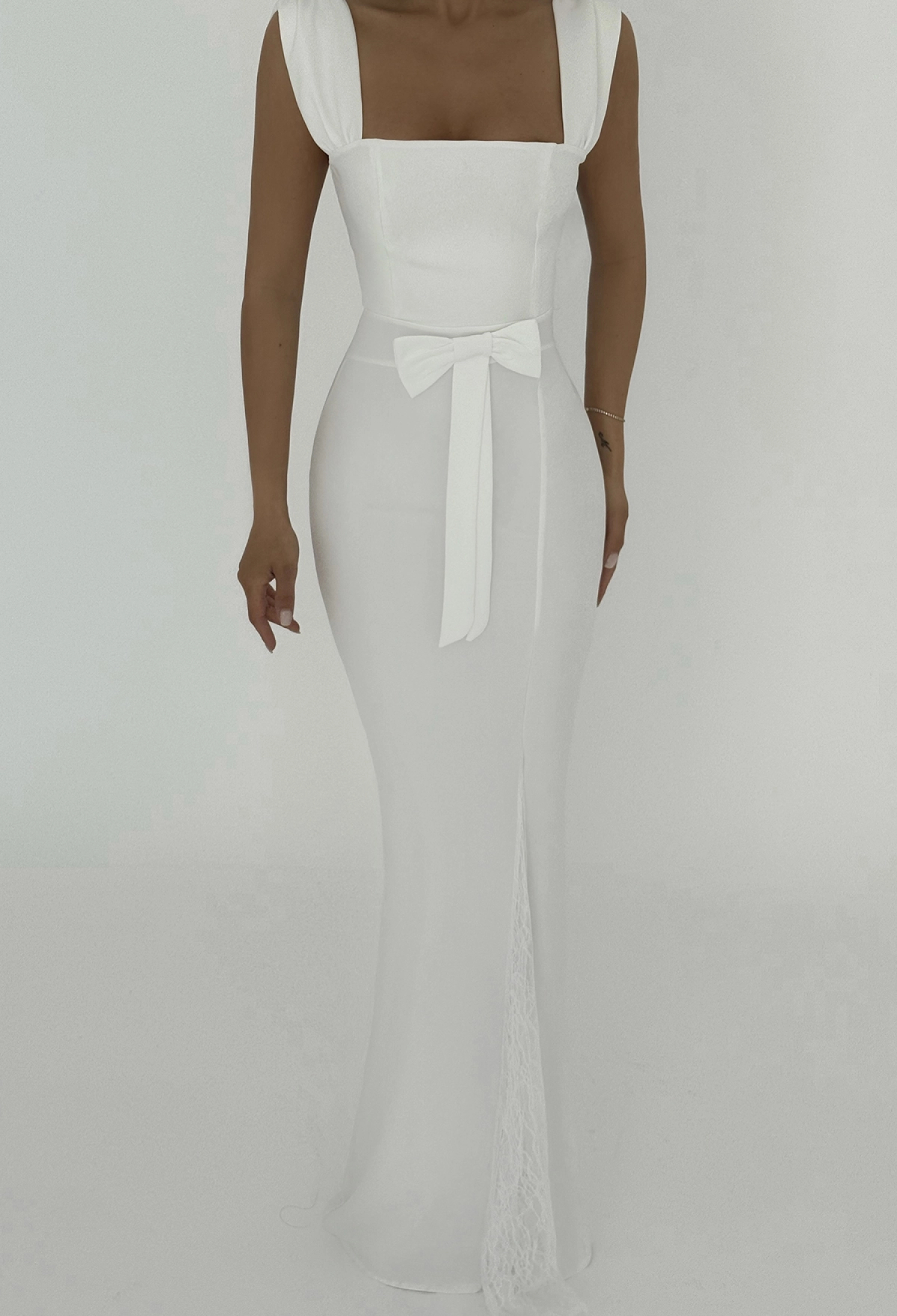 Remmy Slit Lace Detail Long Dress - Brand: EYYO ATELIER - Women & Kids, Baby Clothes Wholesale - TheBS Women