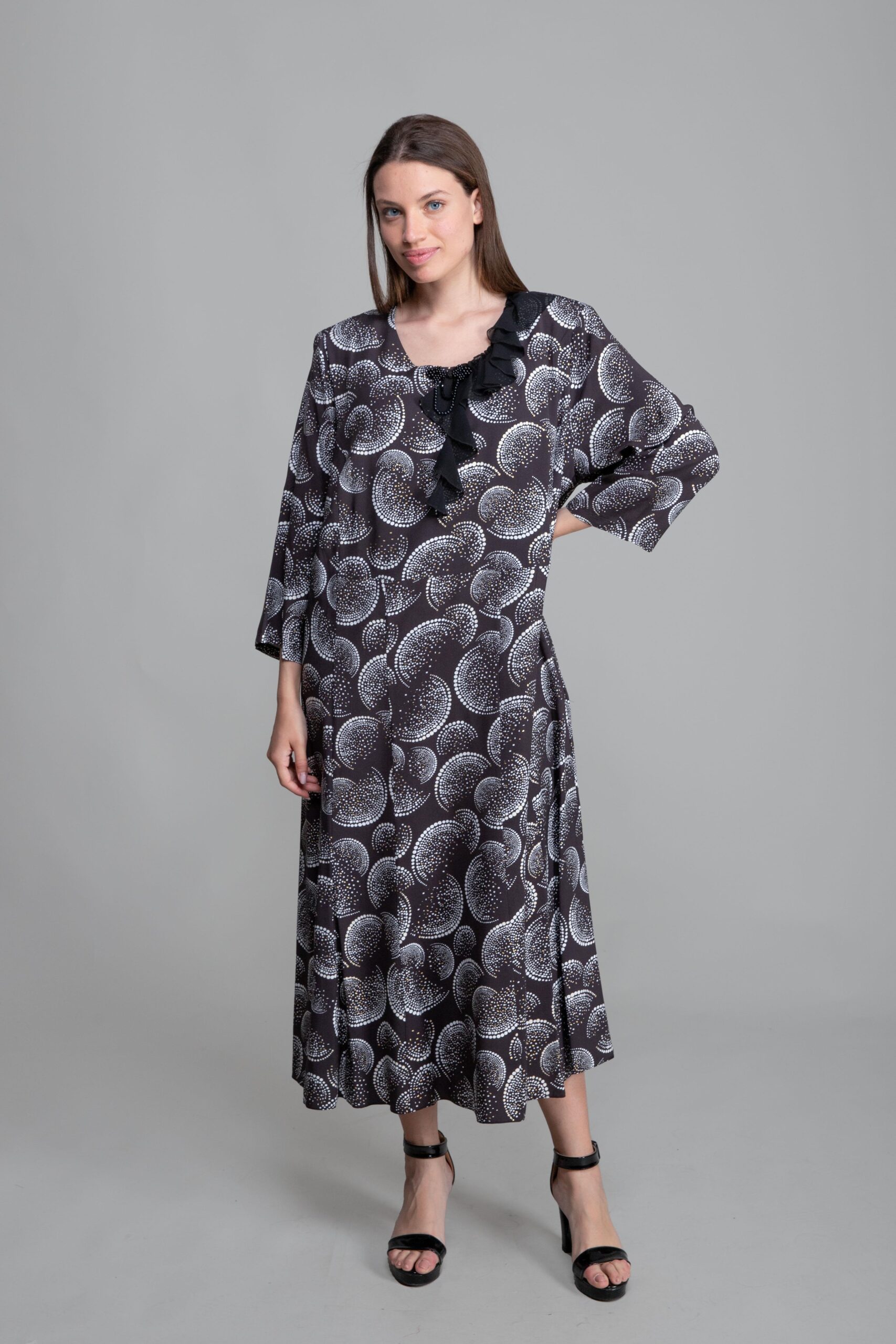 Round Neck Flush Empirme Dress - Brand: GUMANIZE - Women & Kids, Baby Clothes Wholesale - TheBS Women Round Neck Flush Empirme Dress - Brand: GUMANIZE - Women & Kids, Baby Clothes Wholesale - TheBS Women