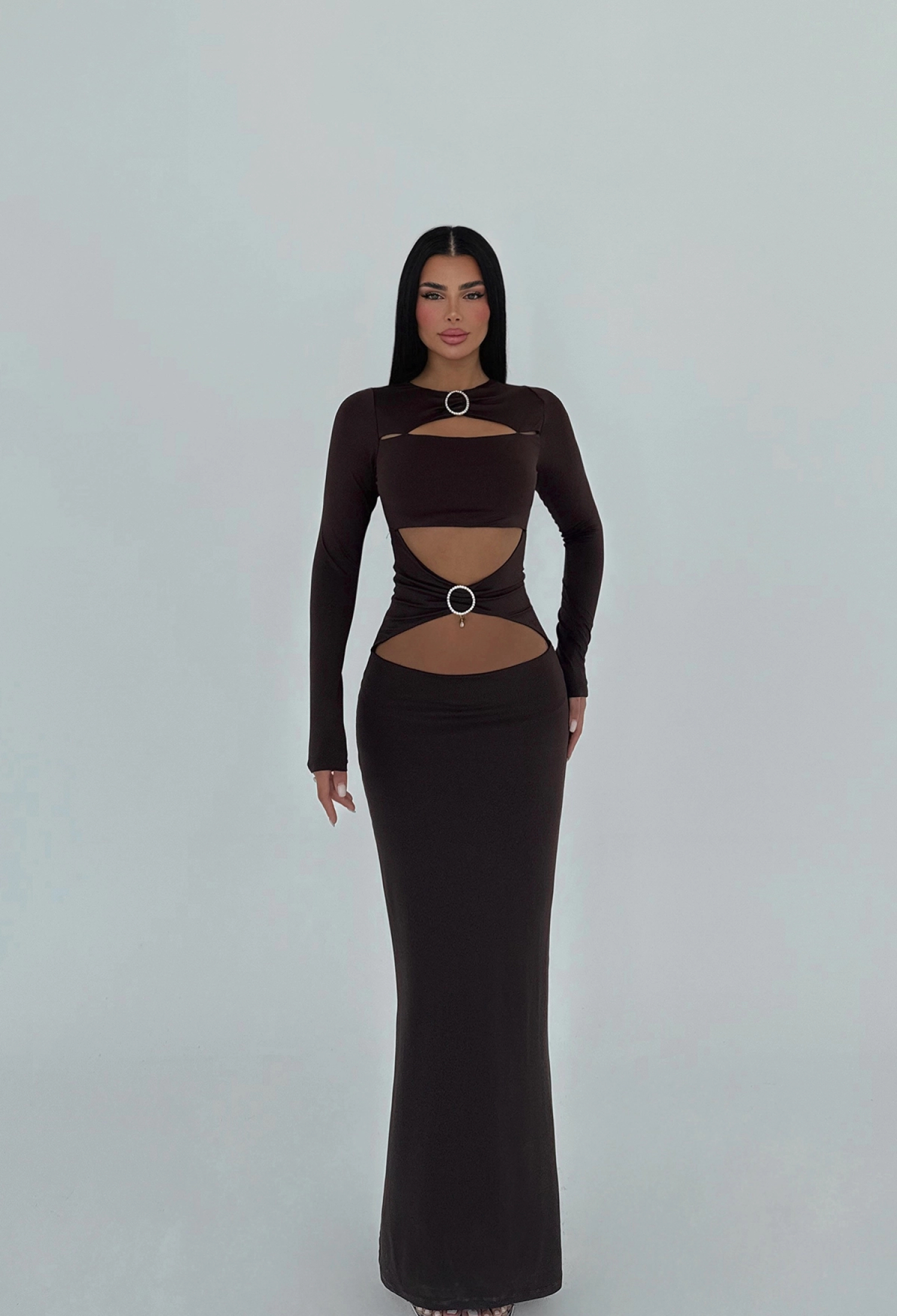 Ring Detail Long Dress - Brand: EYYO ATELIER - Women & Kids, Baby Clothes Wholesale - TheBS Women