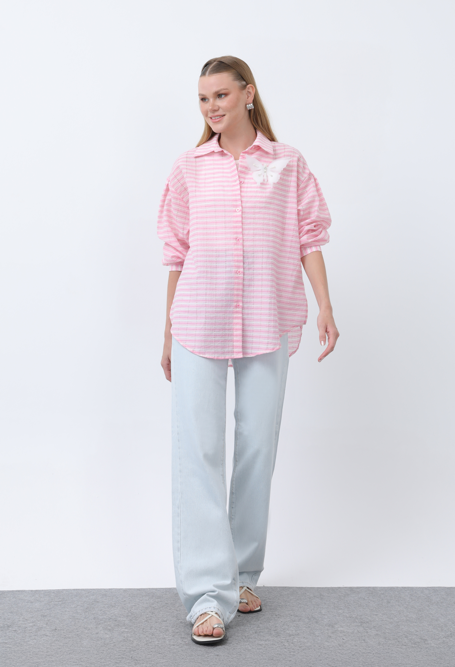 Women's Butterfly Detailed Shirt - Brand: SOUL - Women & Kids, Baby Clothes Wholesale - TheBS Women