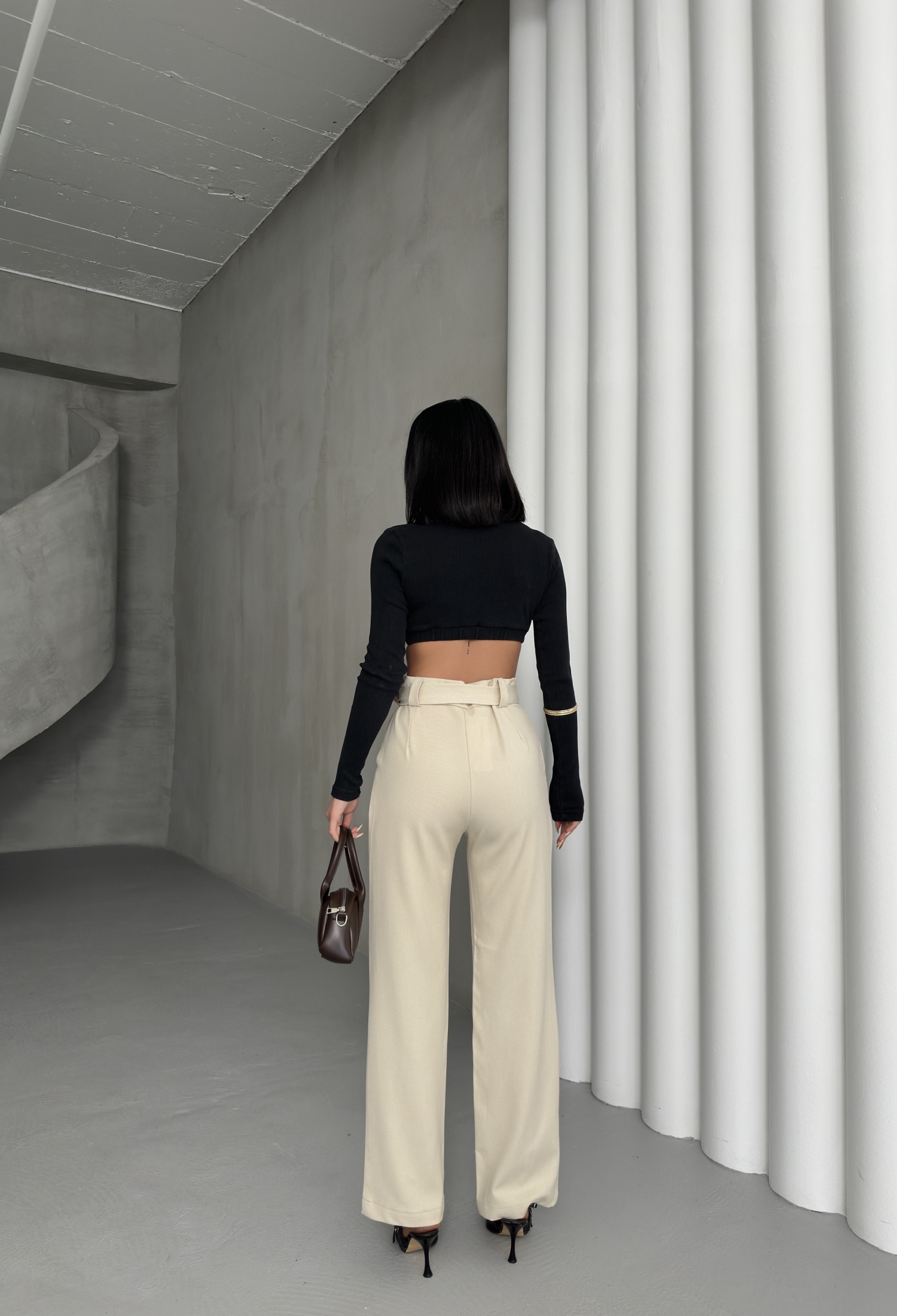 Polyviscose Belted Pants - Brand: My Fashion - Women & Kids, Baby Clothes Wholesale - TheBS Women