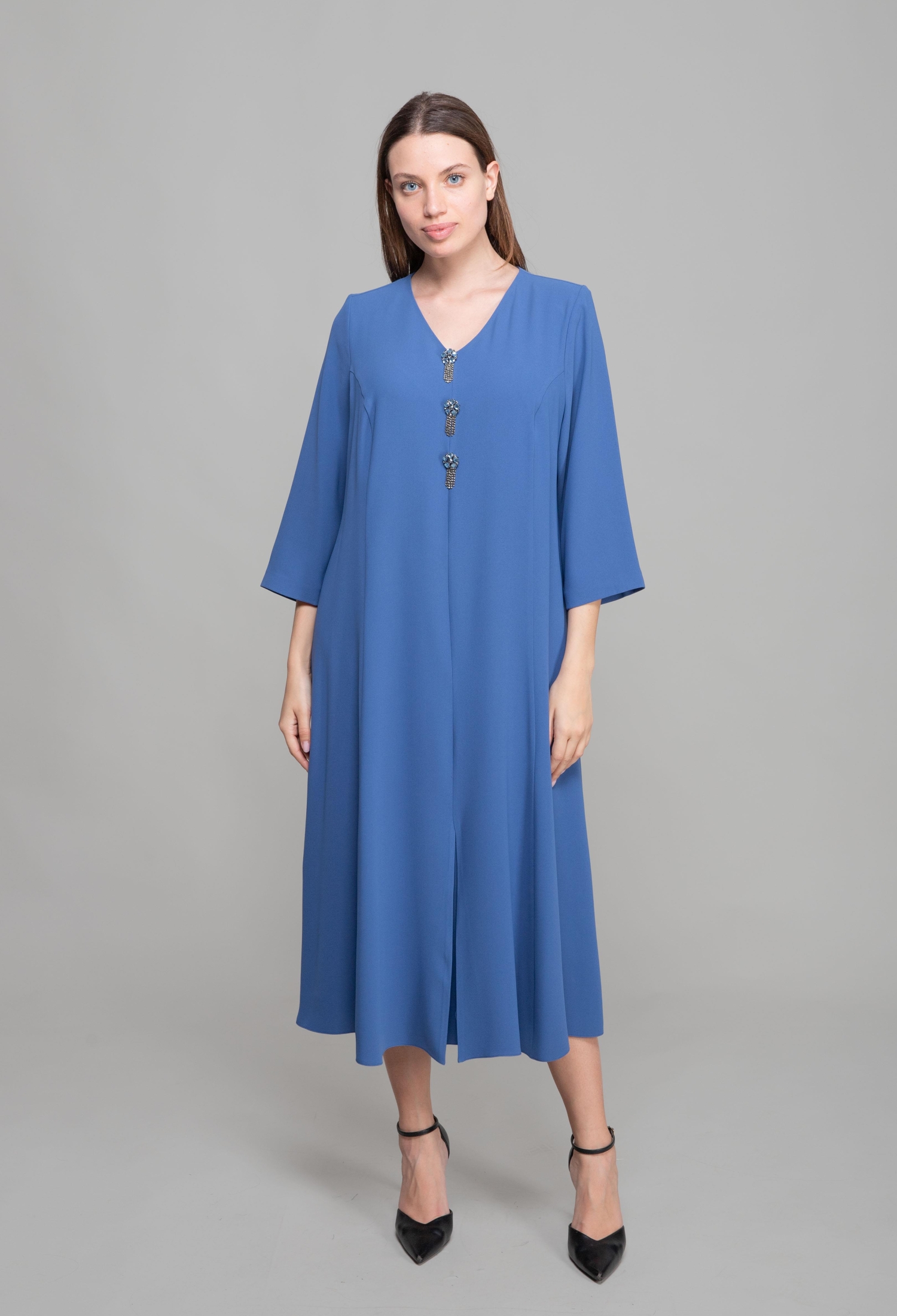 V Neck Suzanna Dress - Brand: GUMANIZE - Women & Kids, Baby Clothes Wholesale - TheBS Women