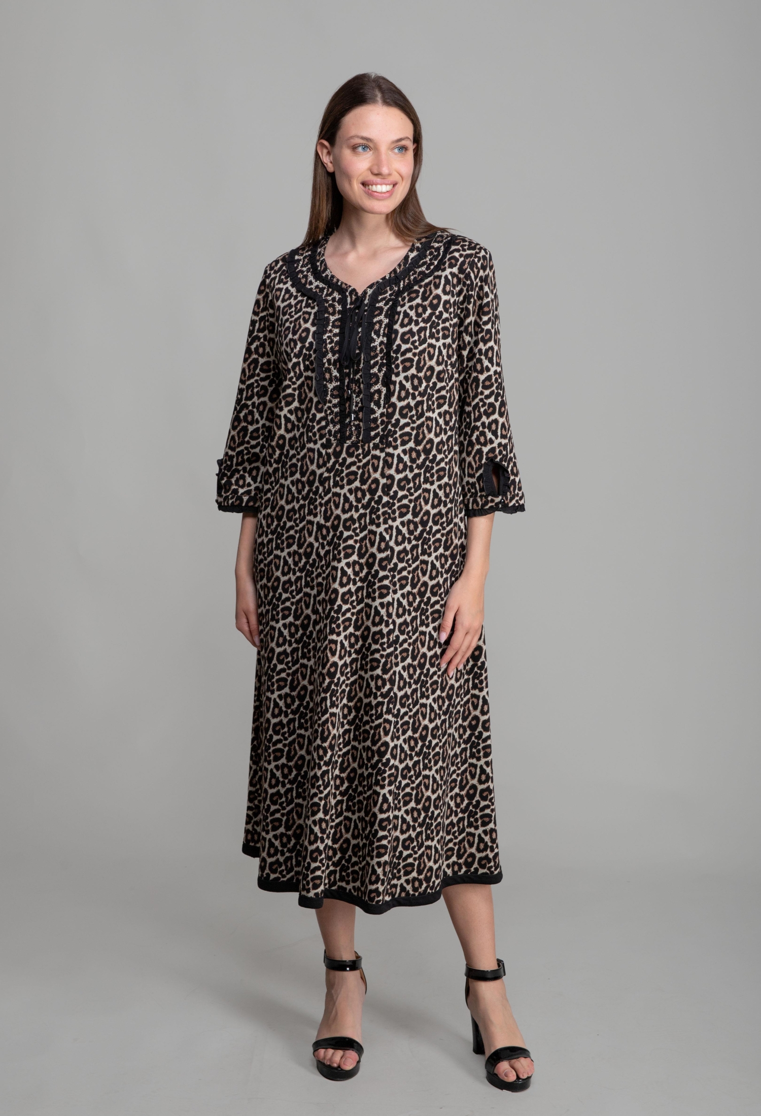 V Neck Knitted Empirme Dress - Brand: GUMANIZE - Women & Kids, Baby Clothes Wholesale - TheBS Women