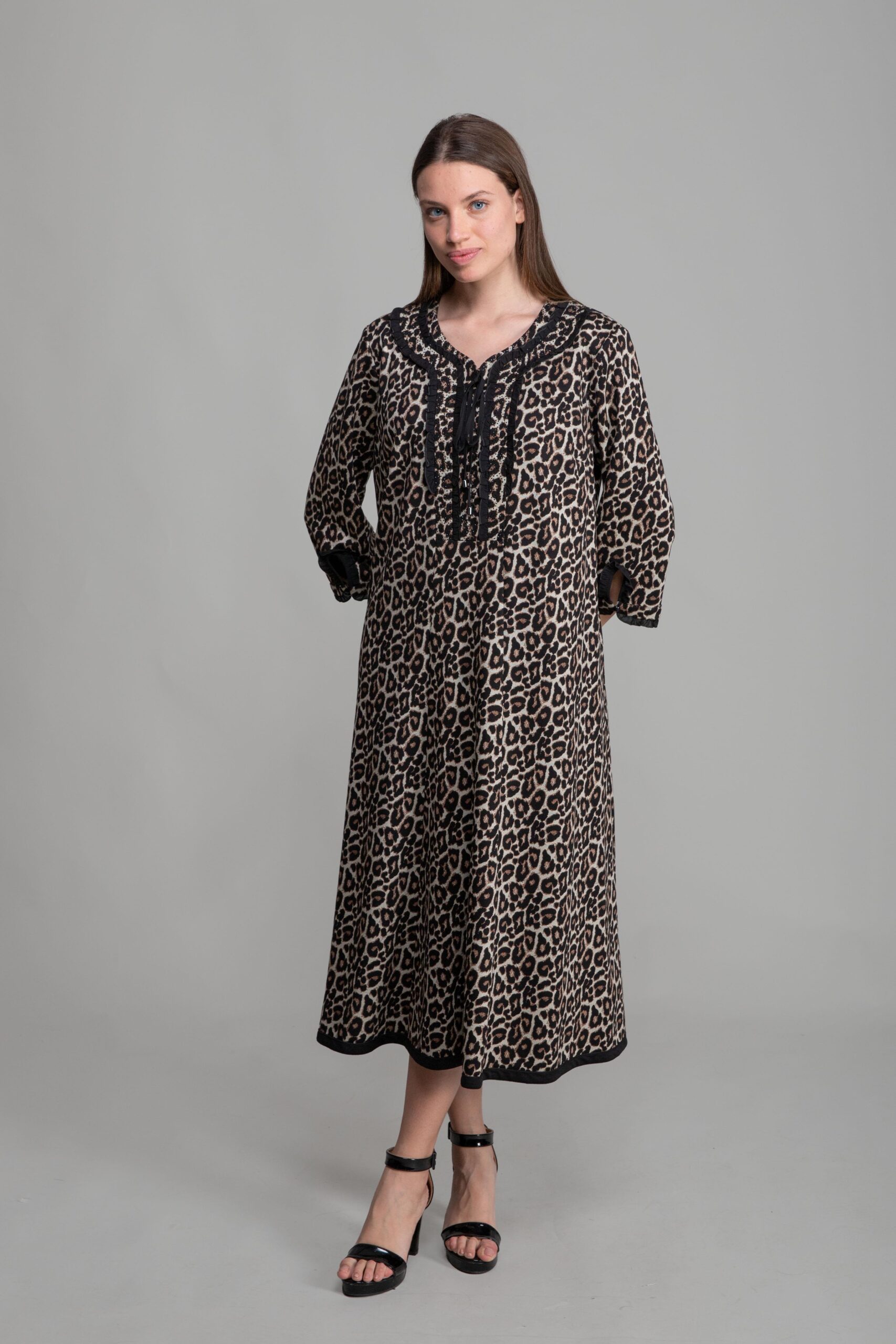 V Neck Knitted Empirme Dress - Brand: GUMANIZE - Women & Kids, Baby Clothes Wholesale - TheBS Women V Neck Knitted Empirme Dress - Brand: GUMANIZE - Women & Kids, Baby Clothes Wholesale - TheBS Women