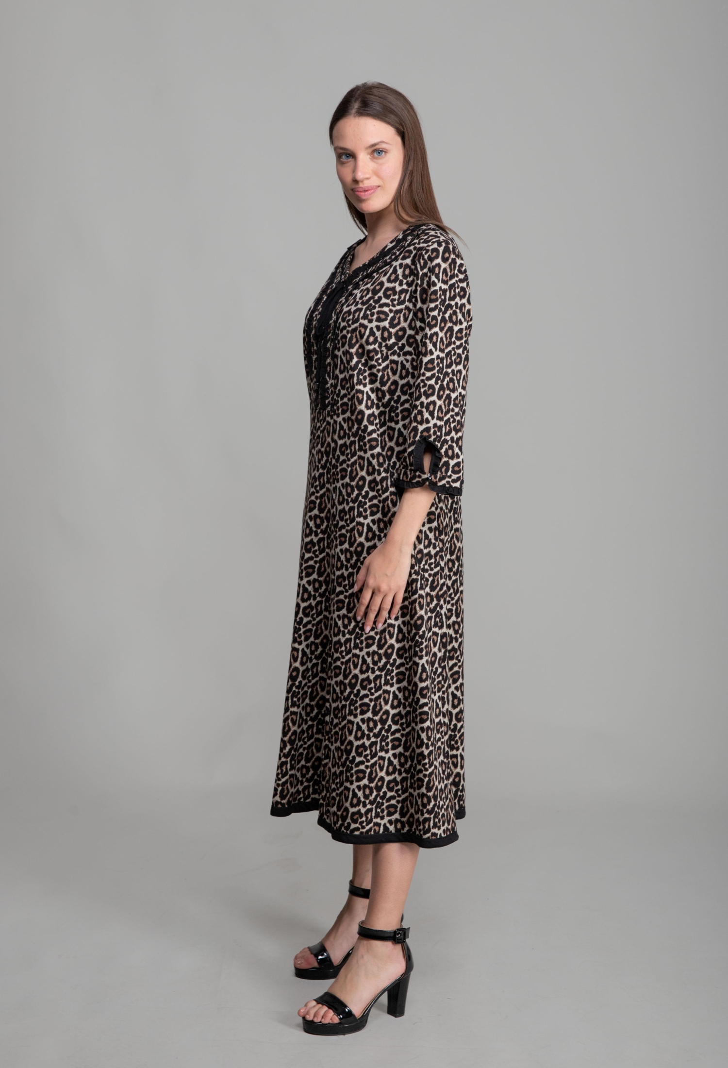 V Neck Knitted Empirme Dress - Brand: GUMANIZE - Women & Kids, Baby Clothes Wholesale - TheBS Women