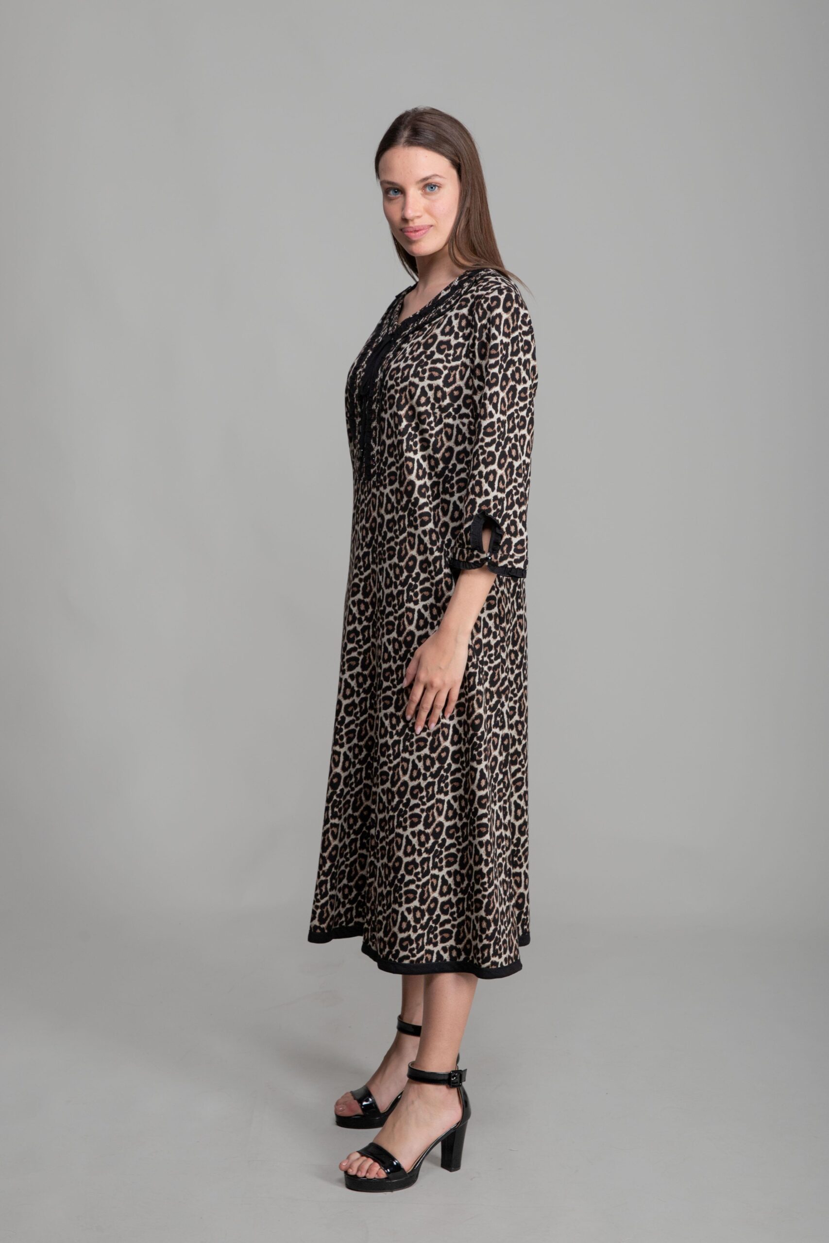 V Neck Knitted Empirme Dress - Brand: GUMANIZE - Women & Kids, Baby Clothes Wholesale - TheBS Women V Neck Knitted Empirme Dress - Brand: GUMANIZE - Women & Kids, Baby Clothes Wholesale - TheBS Women