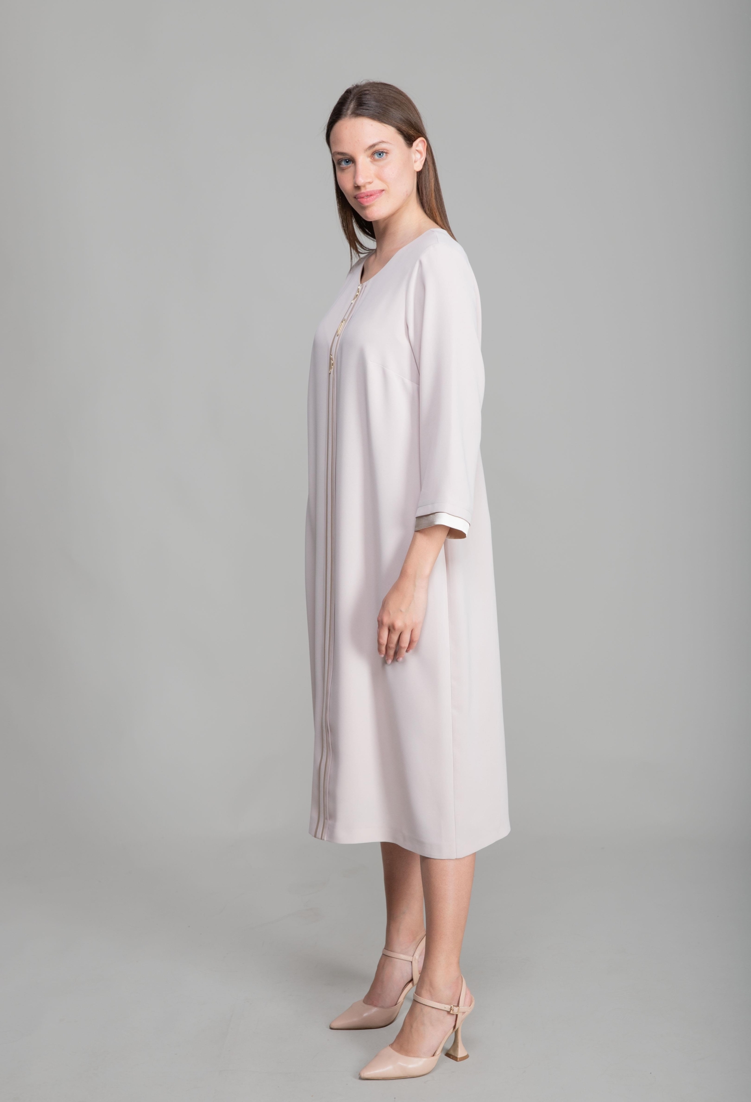 Round Neck Straight Skinny Suzanna Dress - Brand: GUMANIZE - Women & Kids, Baby Clothes Wholesale - TheBS Women