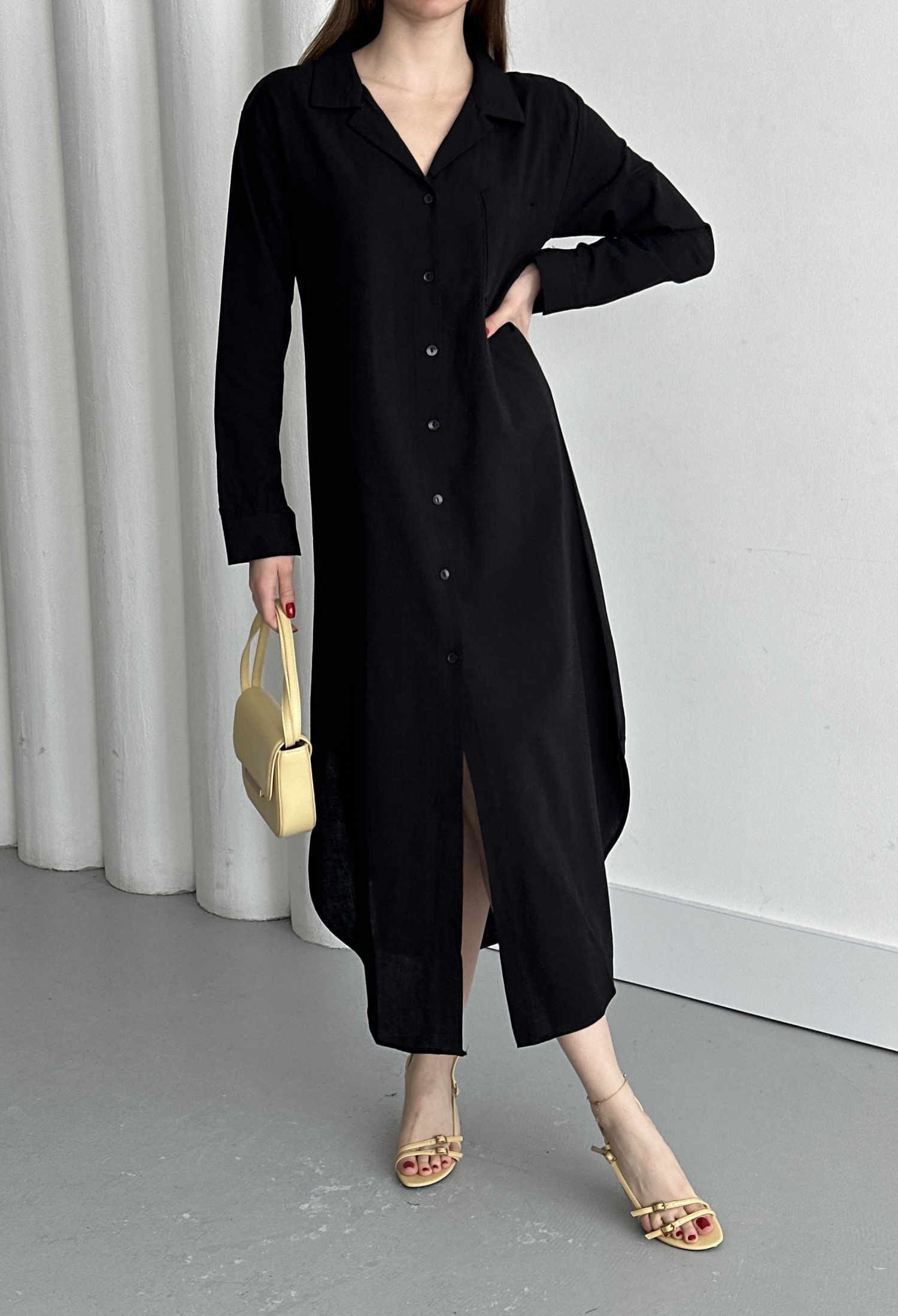 Linen Open Neck Dress - Brand: My Fashion - Women & Kids, Baby Clothes Wholesale - TheBS Women