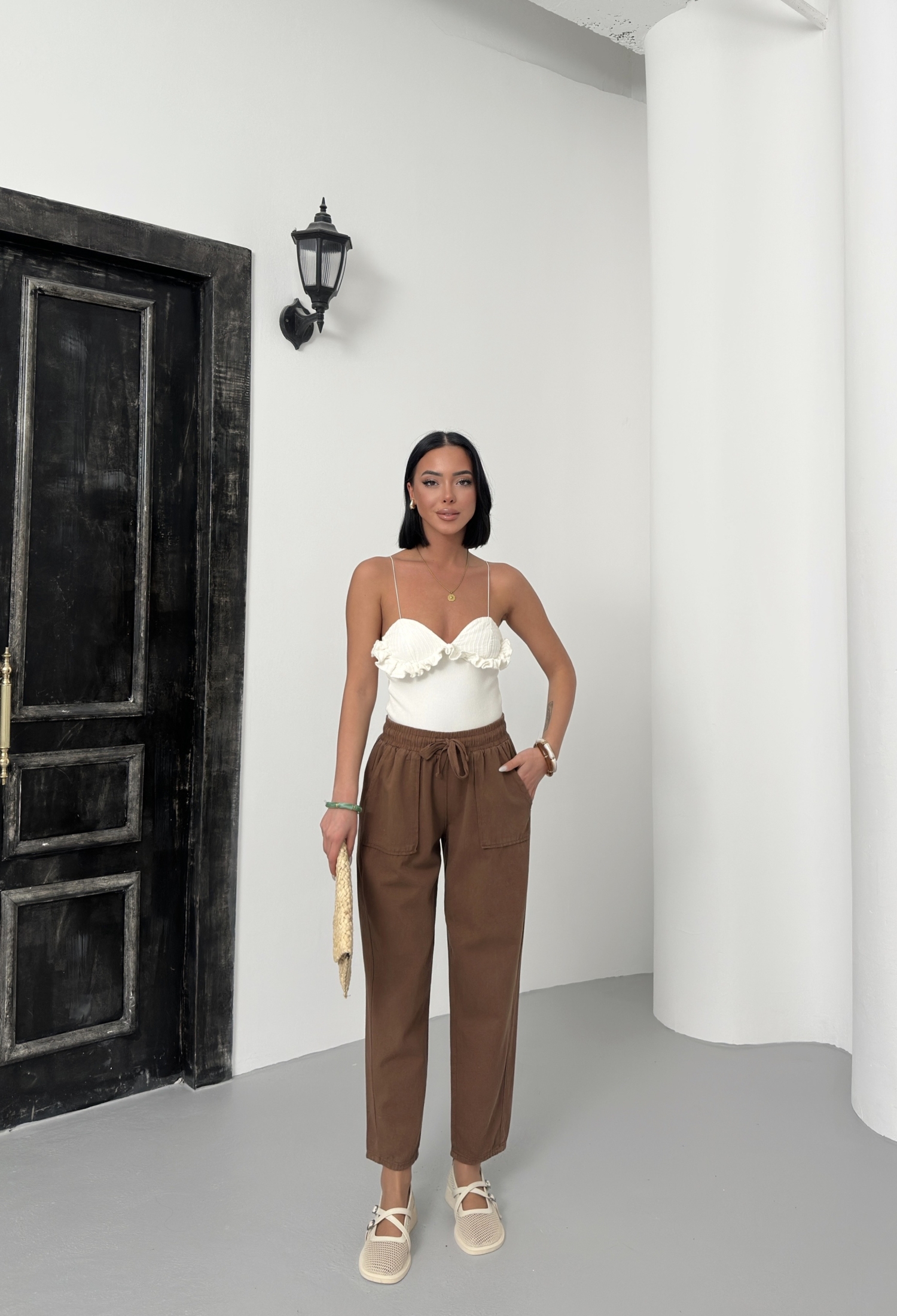 Pocketed Gabardine Pants - Brand: My Fashion - Women & Kids, Baby Clothes Wholesale - TheBS Women