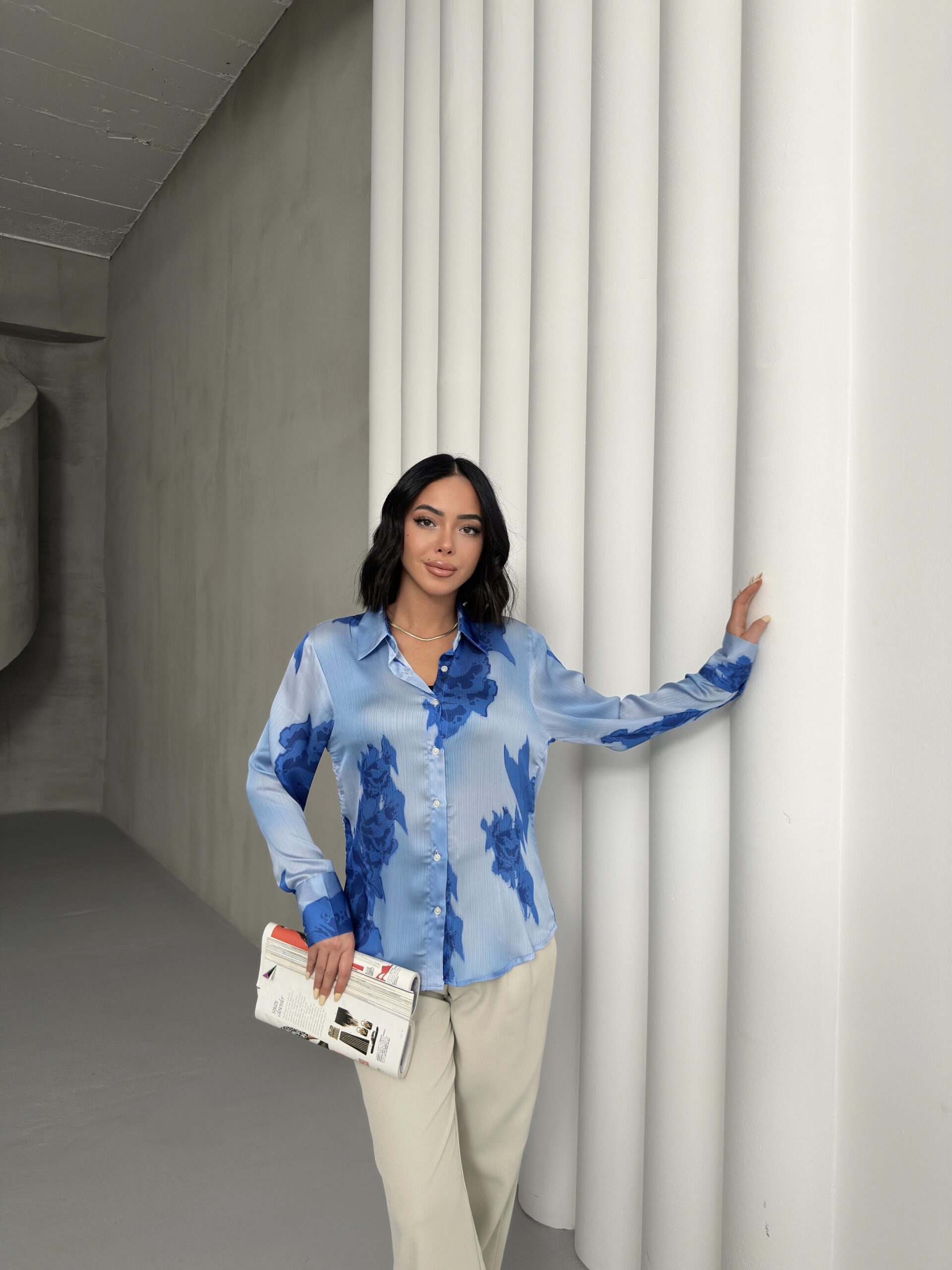 Rose Pattern Shirt With Buds - Brand: My Fashion - Women & Kids, Baby Clothes Wholesale - TheBS Women Rose Pattern Shirt With Buds - Brand: My Fashion - Women & Kids, Baby Clothes Wholesale - TheBS Women