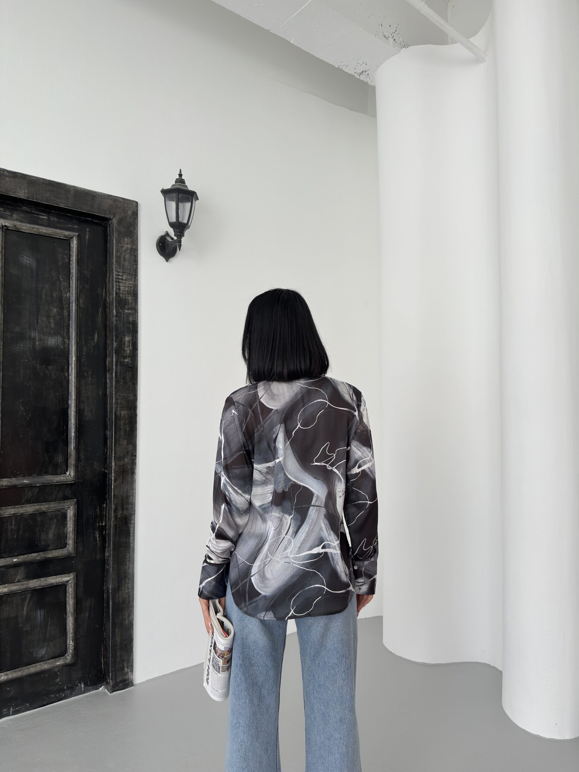 Ebru Pattern Shirt - Brand: My Fashion - Women & Kids, Baby Clothes Wholesale - TheBS Women Ebru Pattern Shirt - Brand: My Fashion - Women & Kids, Baby Clothes Wholesale - TheBS Women