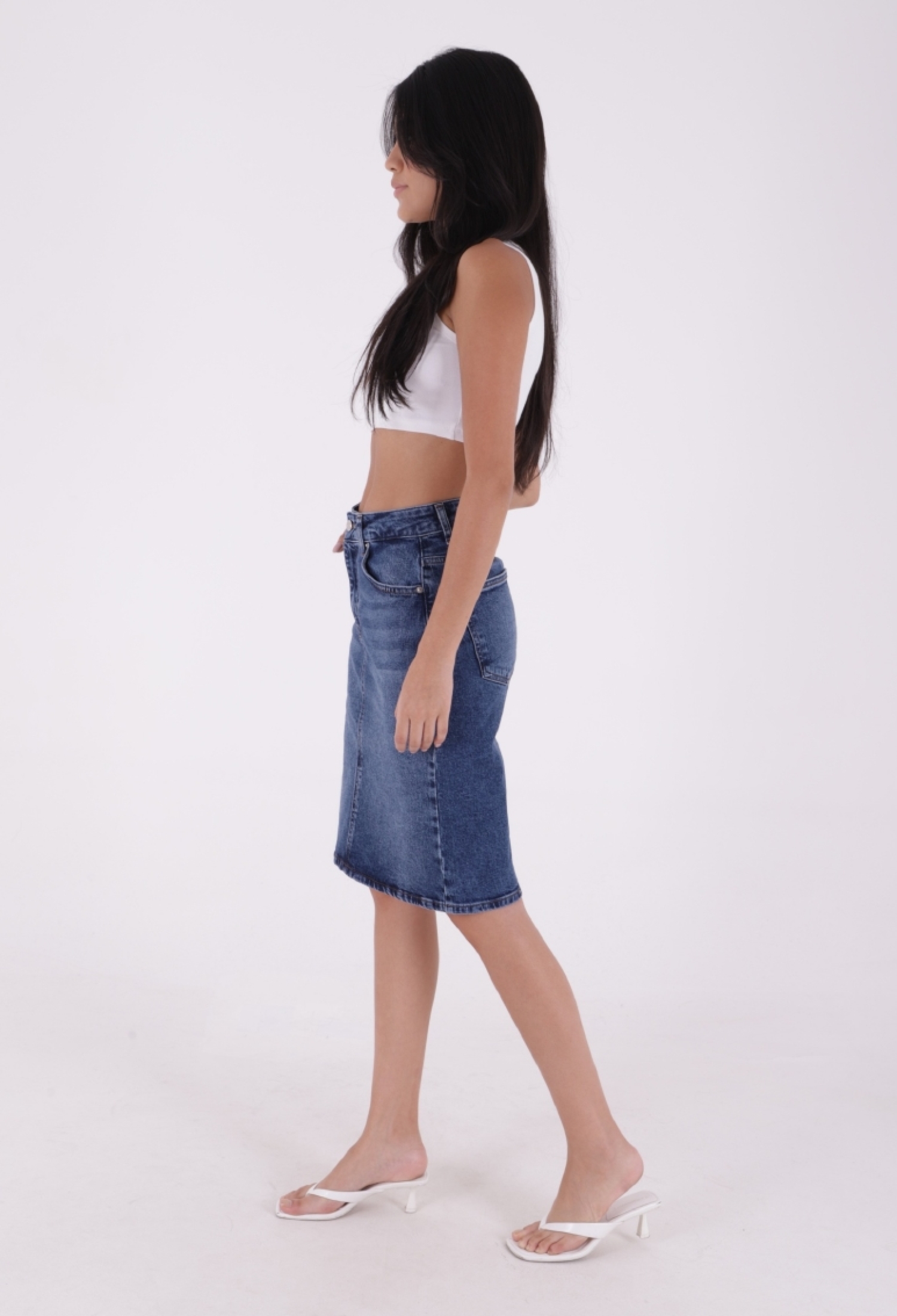 Medium Denim Skirt - Brand: XLove - Women & Kids, Baby Clothes Wholesale - TheBS Women