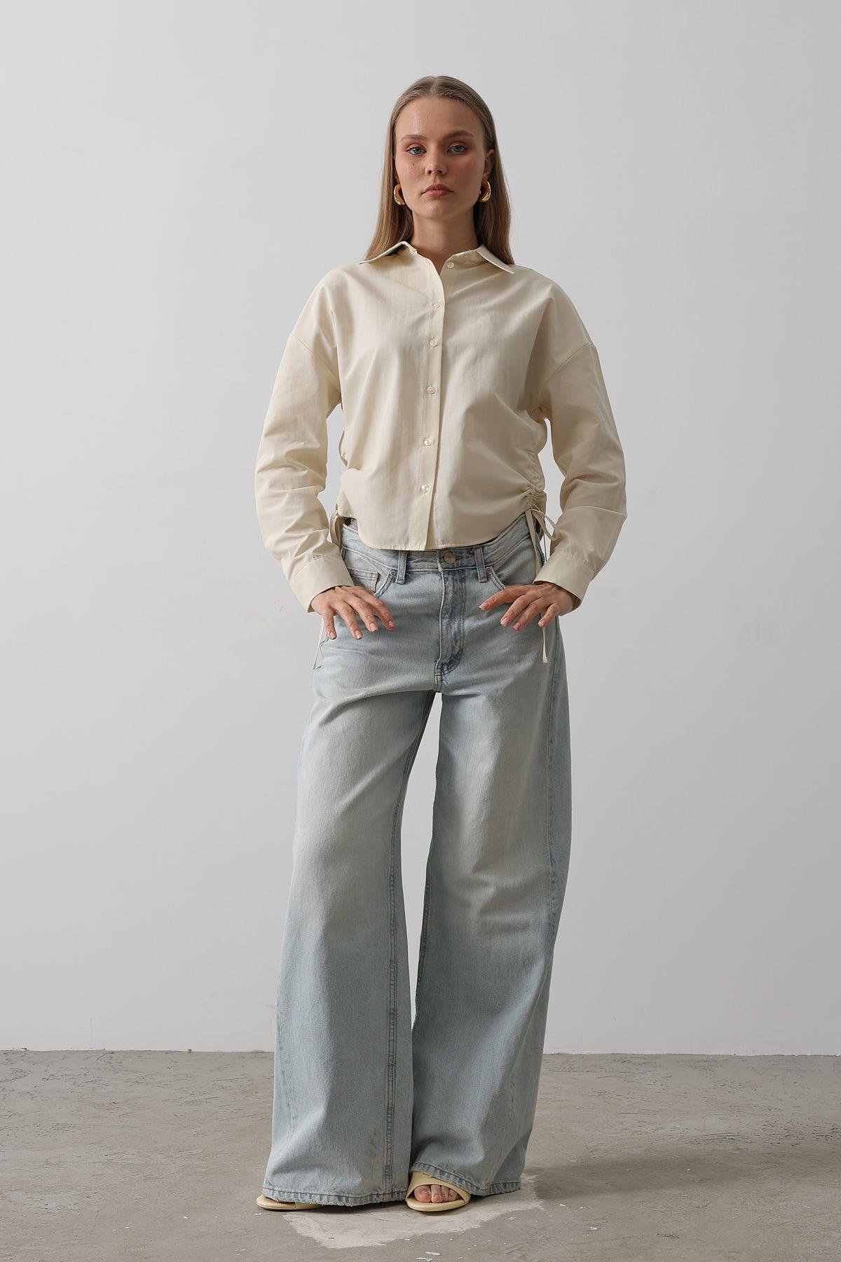 Basic Shirt With Side Tie – Brand: Reyon – Women & Kids, Baby Clothes Wholesale – TheBS Women