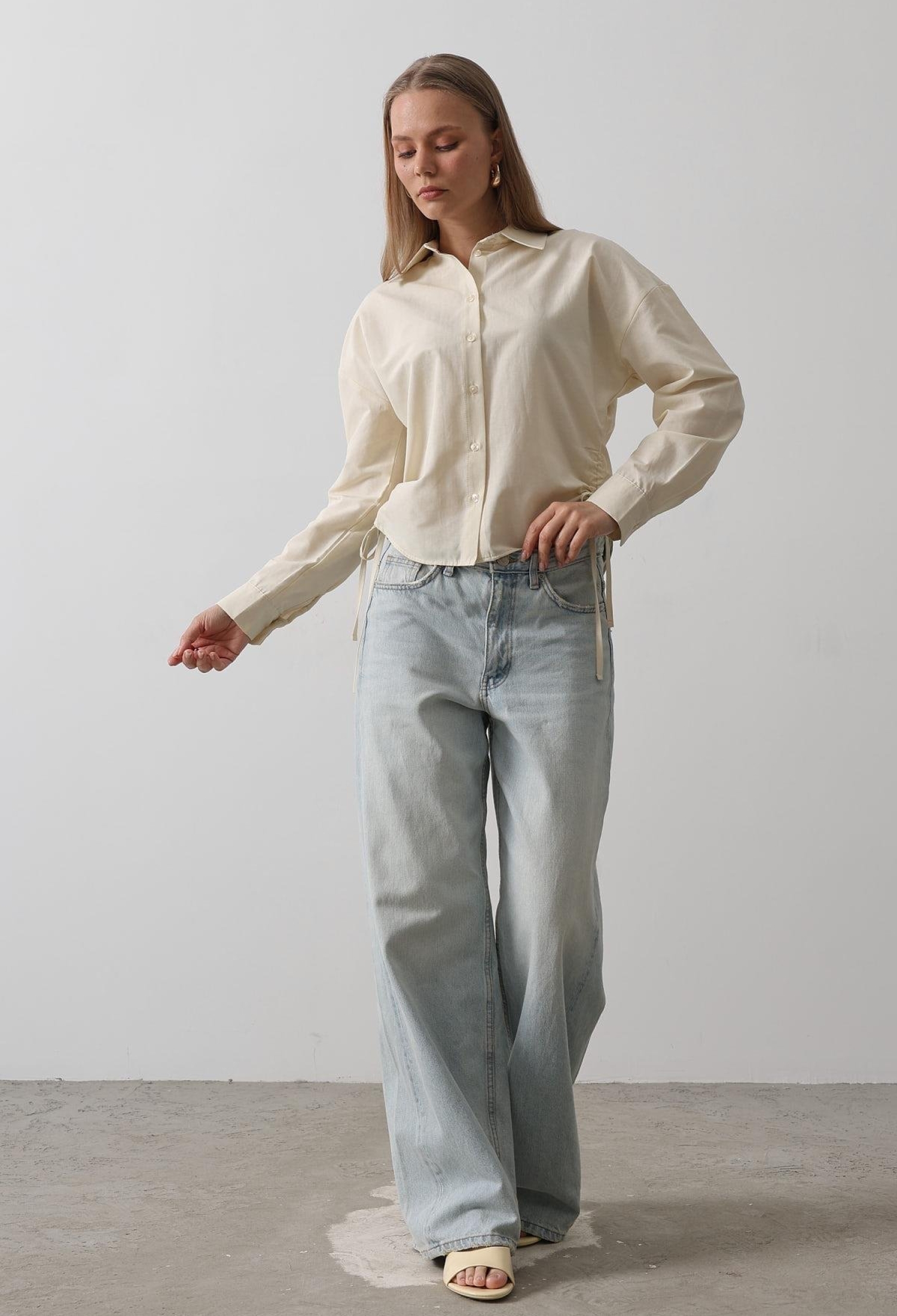 Basic Shirt With Side Tie - Brand: Reyon - Women & Kids, Baby Clothes Wholesale - TheBS Women