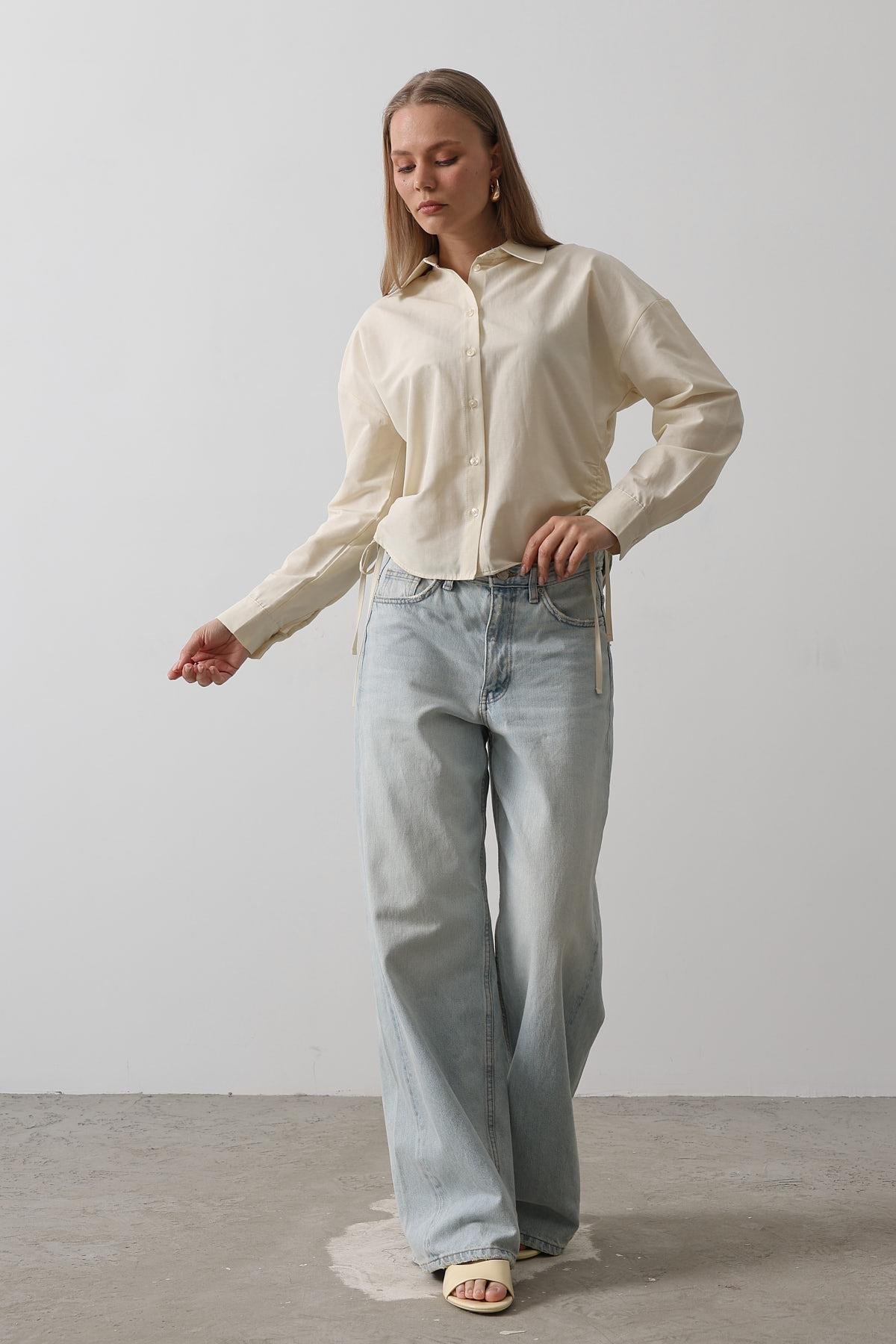 Basic Shirt With Side Tie – Brand: Reyon – Women & Kids, Baby Clothes Wholesale – TheBS Women