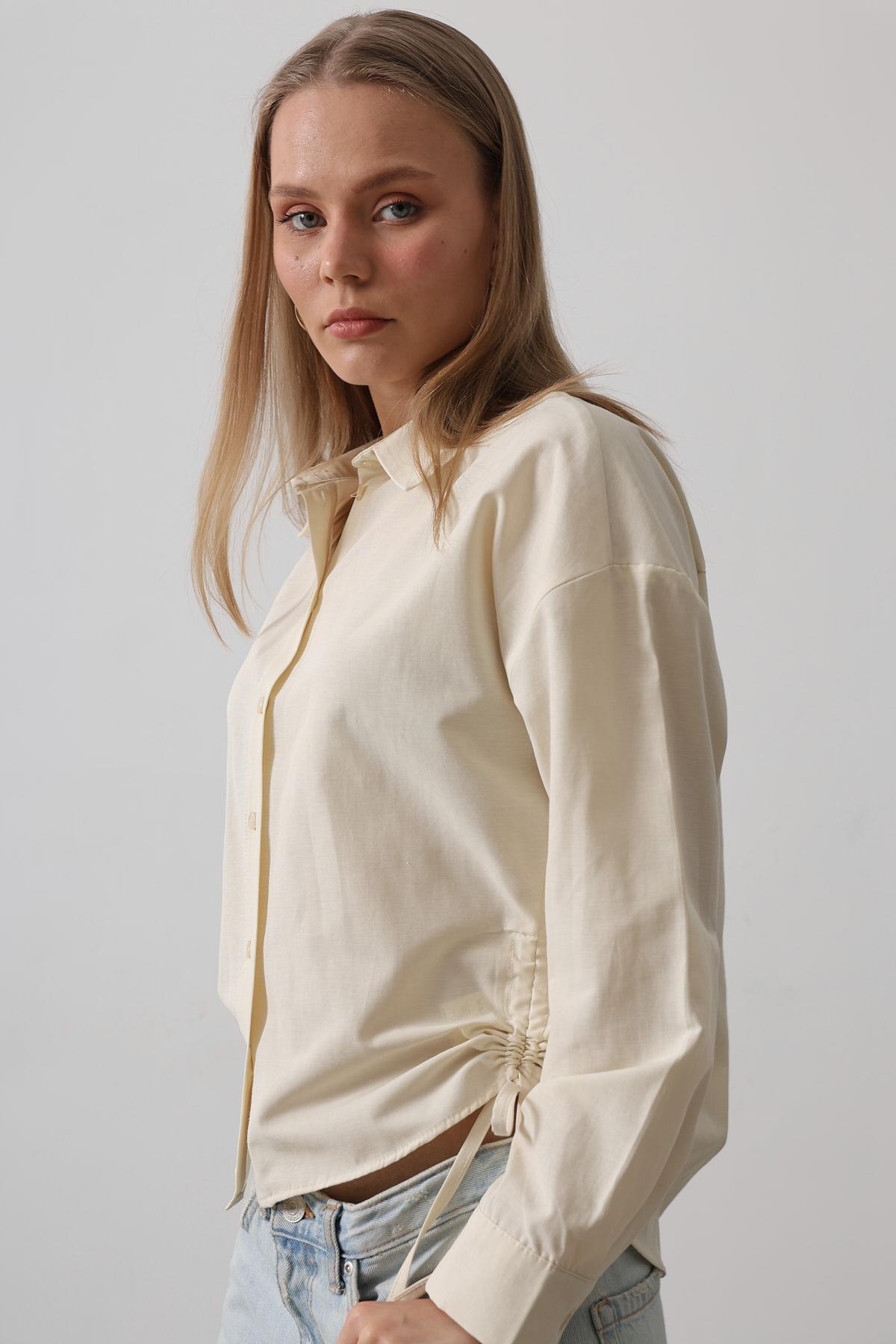 Basic Shirt With Side Tie – Brand: Reyon – Women & Kids, Baby Clothes Wholesale – TheBS Women