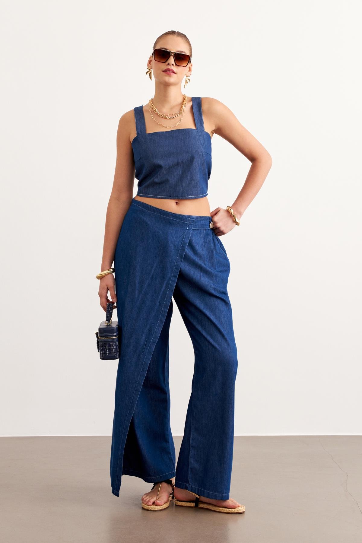 Suspended Jeans Bustier Rins Wash - Blue - Brand: Levure - Women & Kids, Baby Clothes Wholesale - TheBS Women Suspended Jeans Bustier Rins Wash - Blue - Brand: Levure - Women & Kids, Baby Clothes Wholesale - TheBS Women