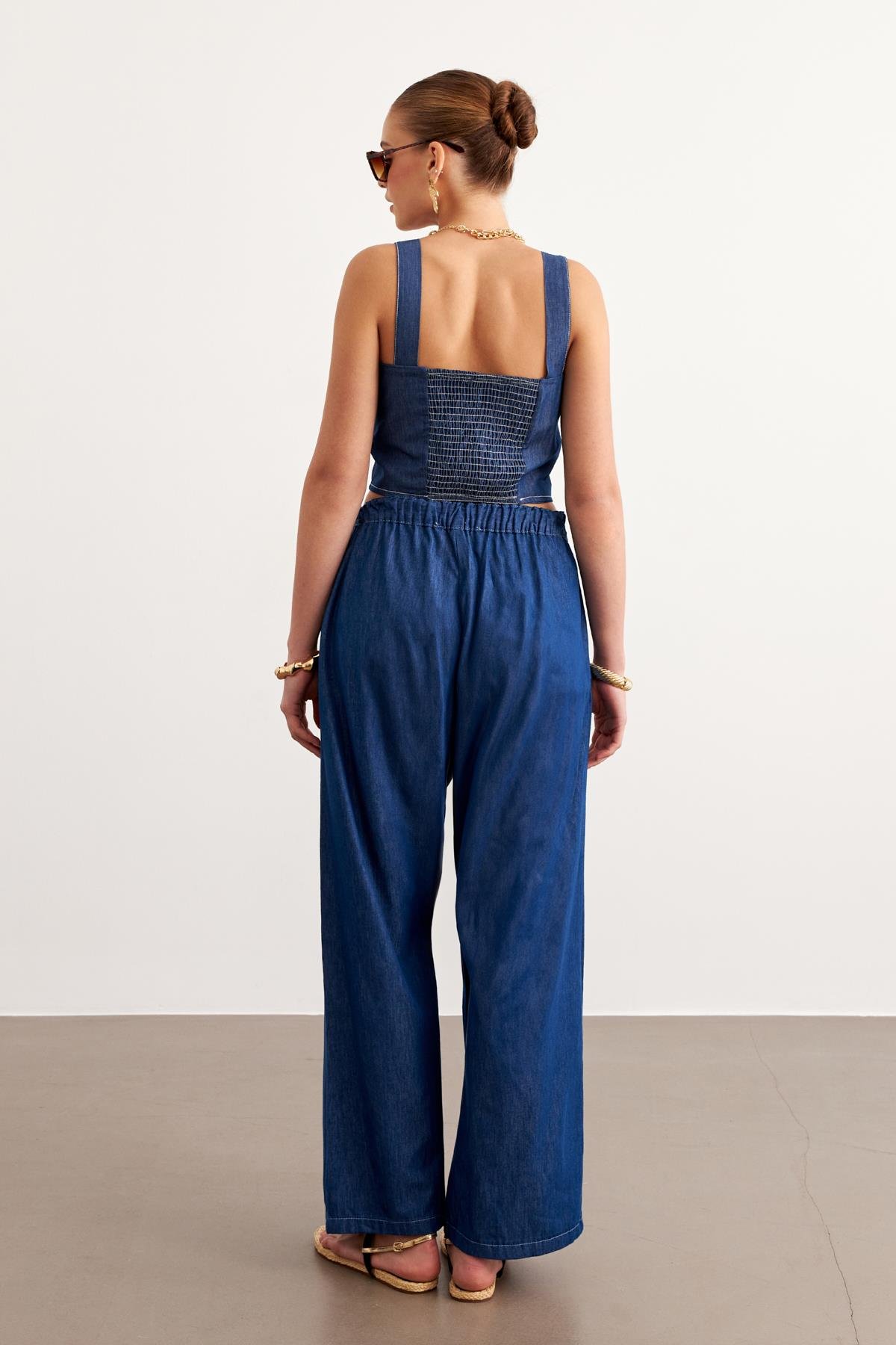 Suspended Jeans Bustier Rins Wash - Blue - Brand: Levure - Women & Kids, Baby Clothes Wholesale - TheBS Women Suspended Jeans Bustier Rins Wash - Blue - Brand: Levure - Women & Kids, Baby Clothes Wholesale - TheBS Women