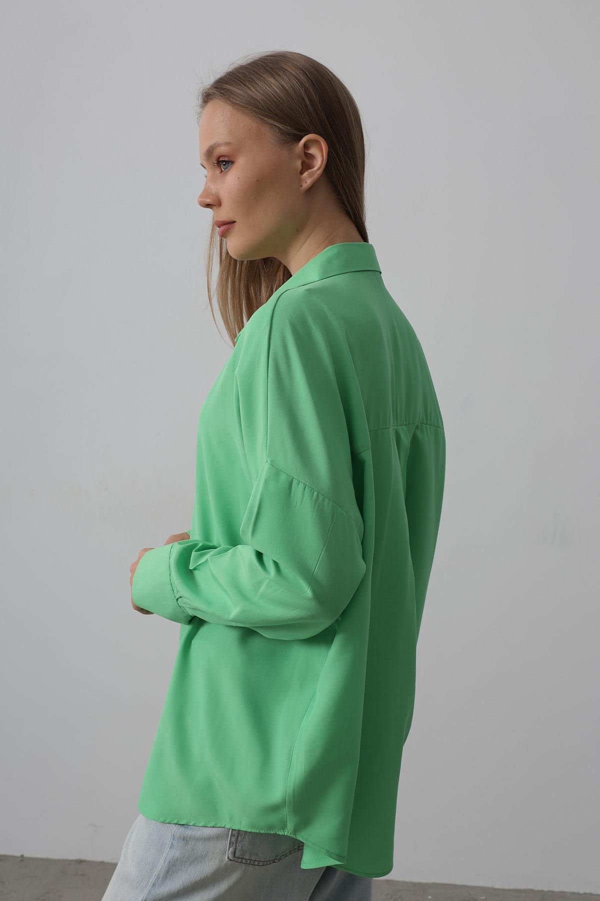 Wide Cuff Detailed Shirt – A. – Brand: Reyon – Women & Kids, Baby Clothes Wholesale – TheBS Women