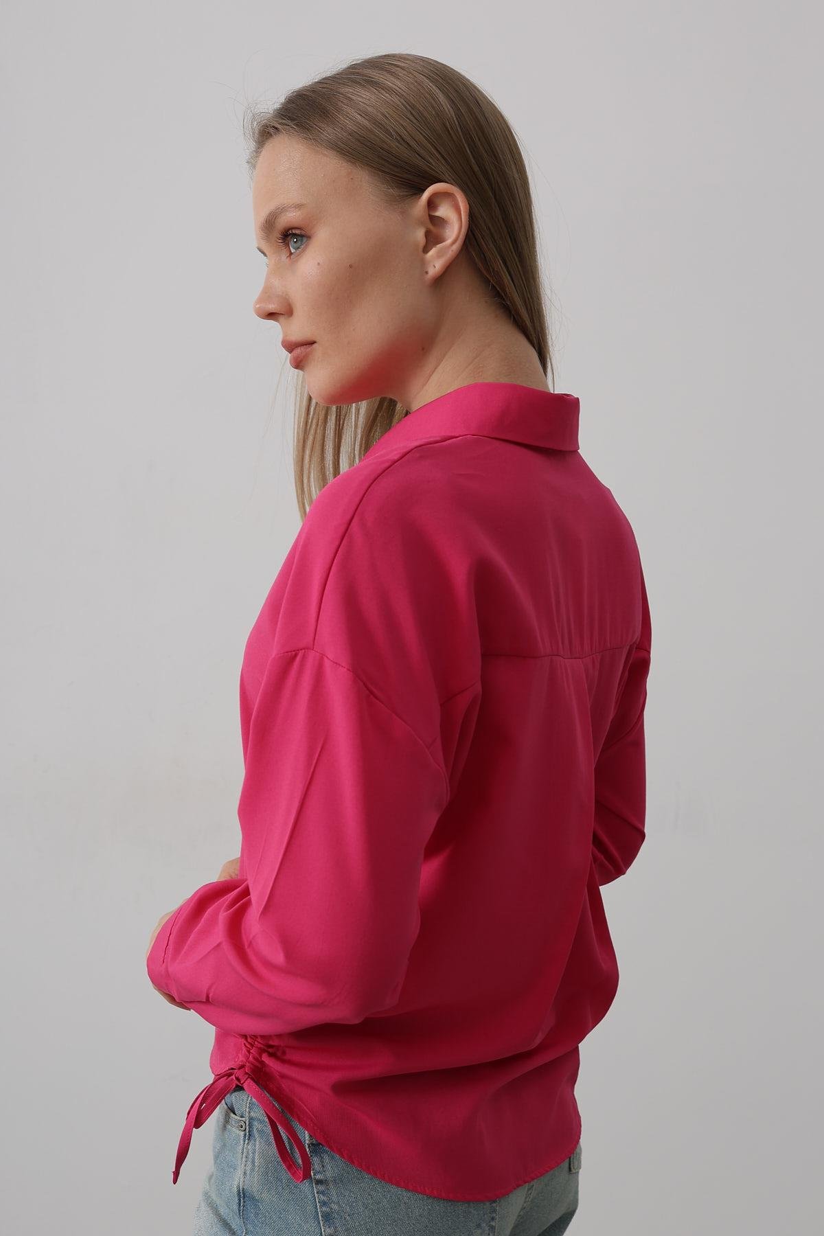 Basic Shirt With Side Tie – Brand: Reyon – Women & Kids, Baby Clothes Wholesale – TheBS Women