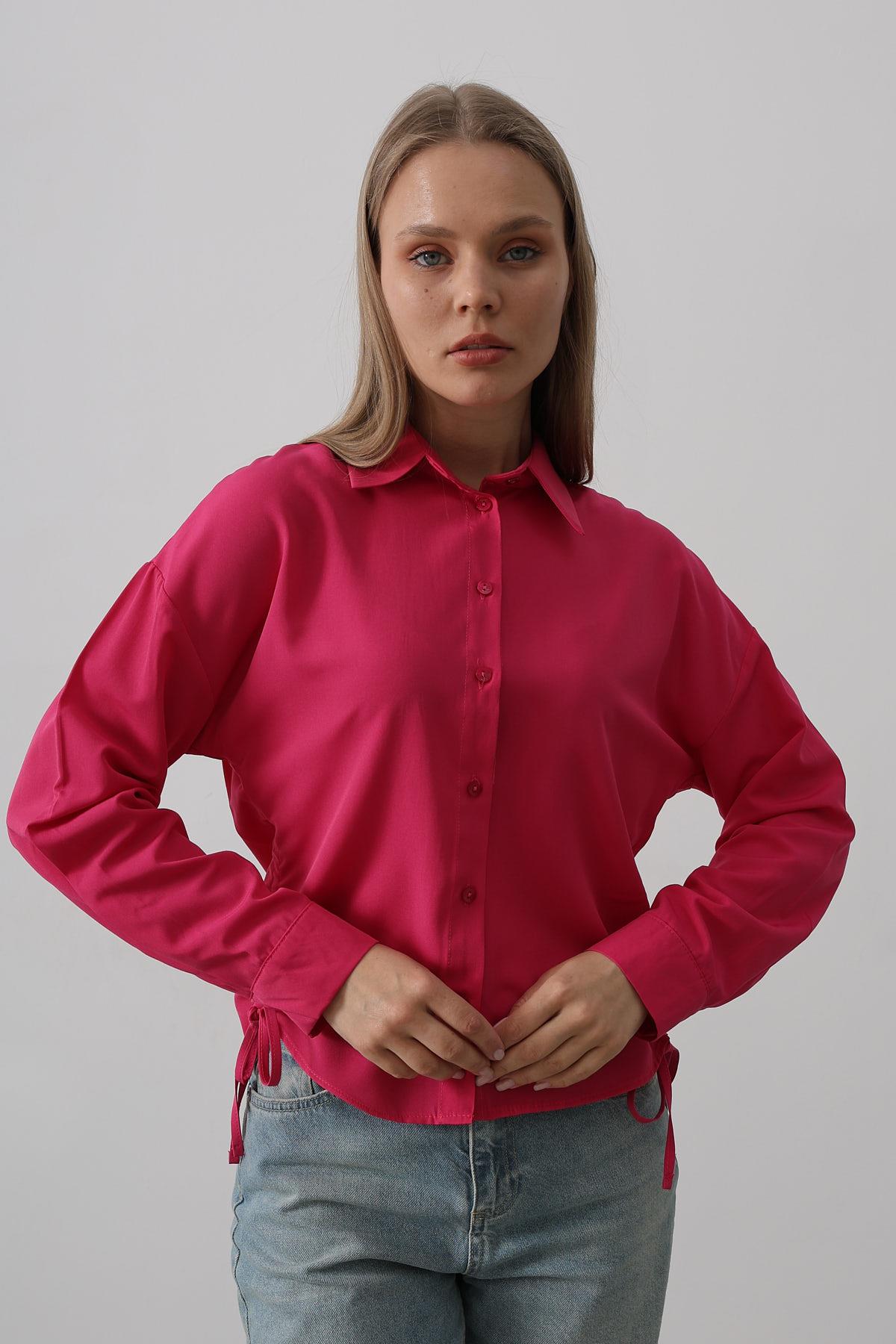 Basic Shirt With Side Tie – Brand: Reyon – Women & Kids, Baby Clothes Wholesale – TheBS Women