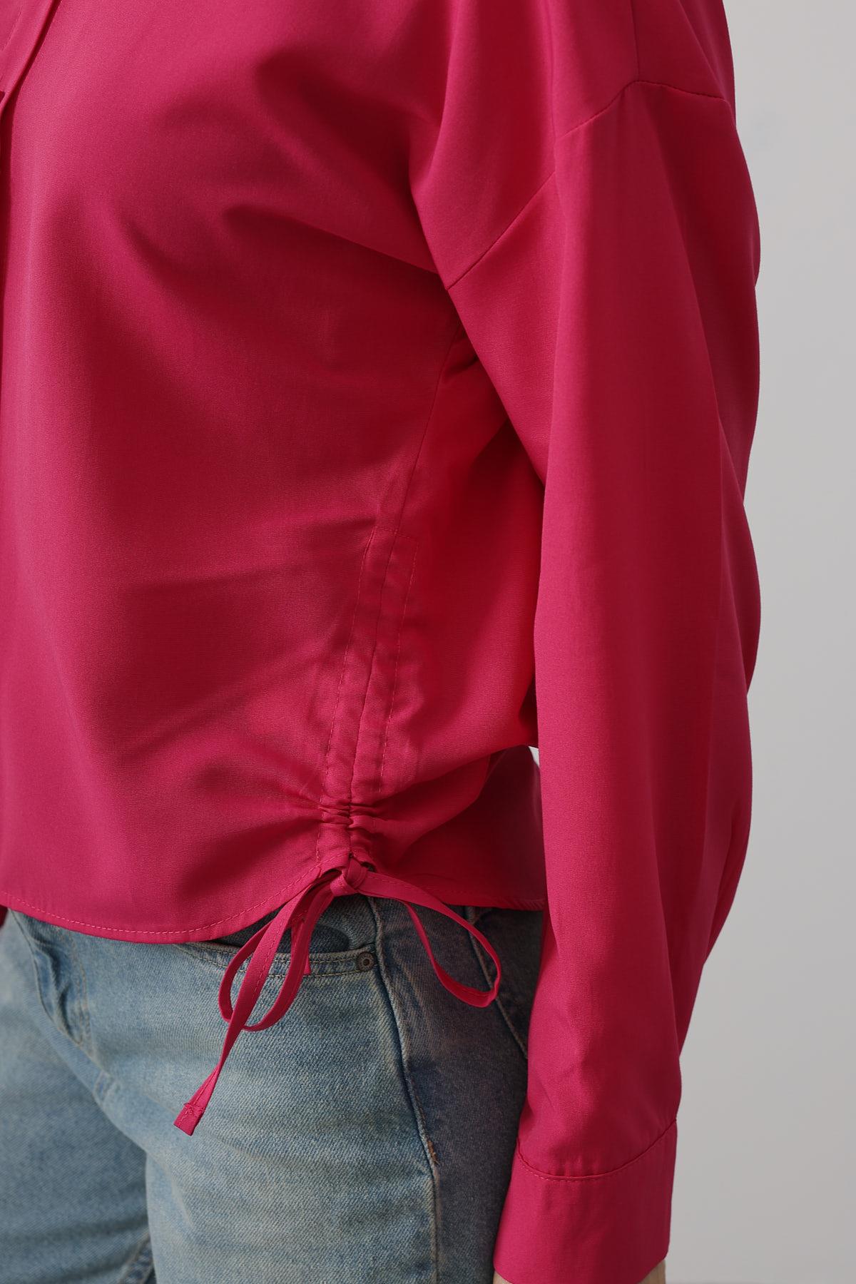 Basic Shirt With Side Tie – Brand: Reyon – Women & Kids, Baby Clothes Wholesale – TheBS Women